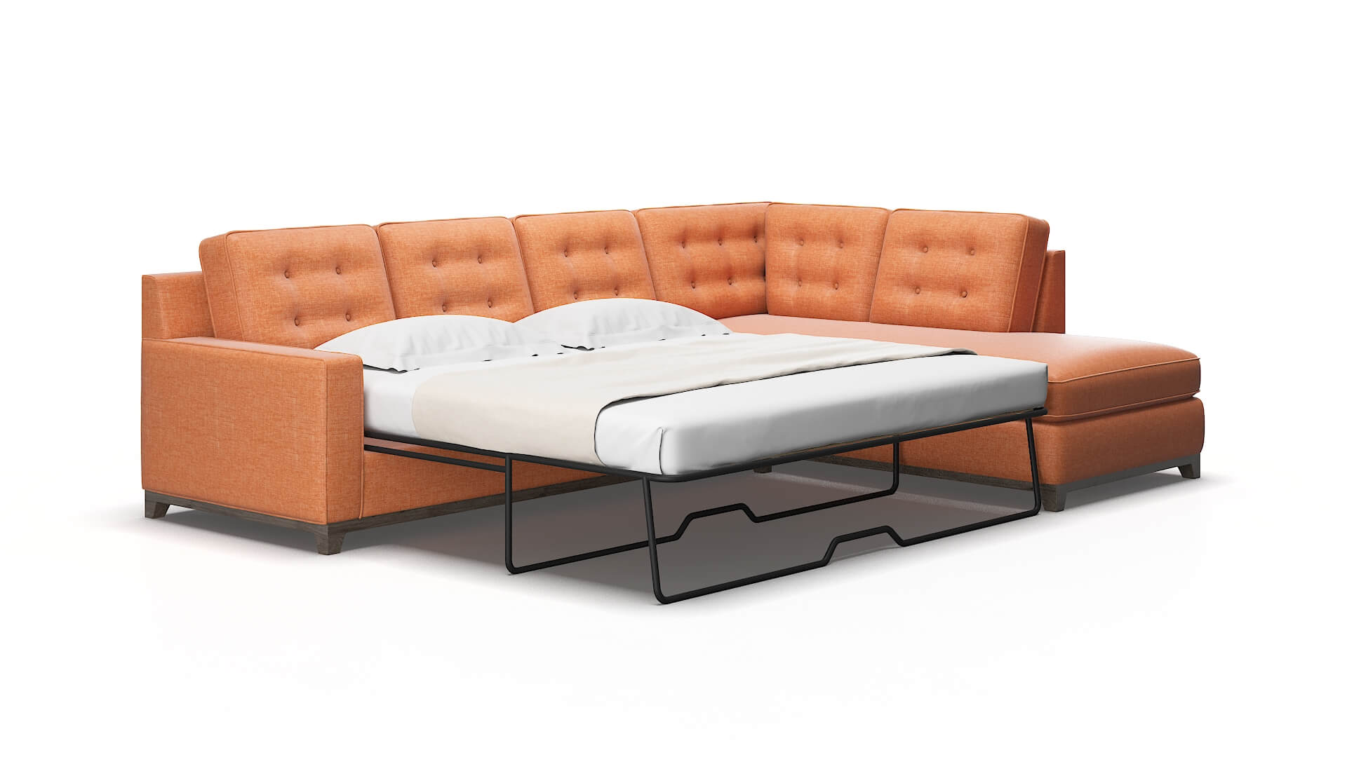 Alexandria Keylargo terracotta Panel sleeper Espresso Legs  2