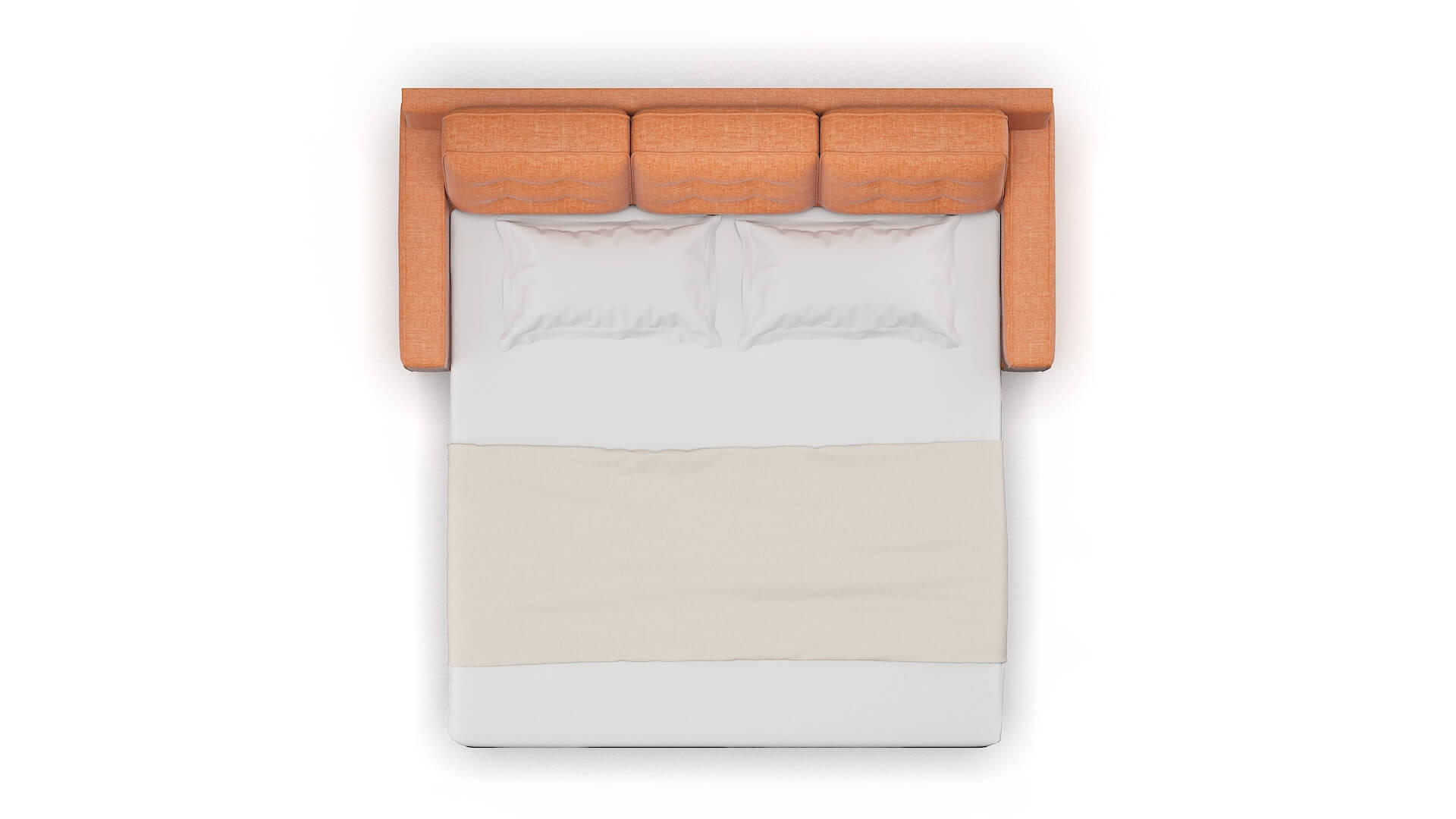 Alexandria Keylargo Terracotta Sofa Sleeper Espresso legs 3