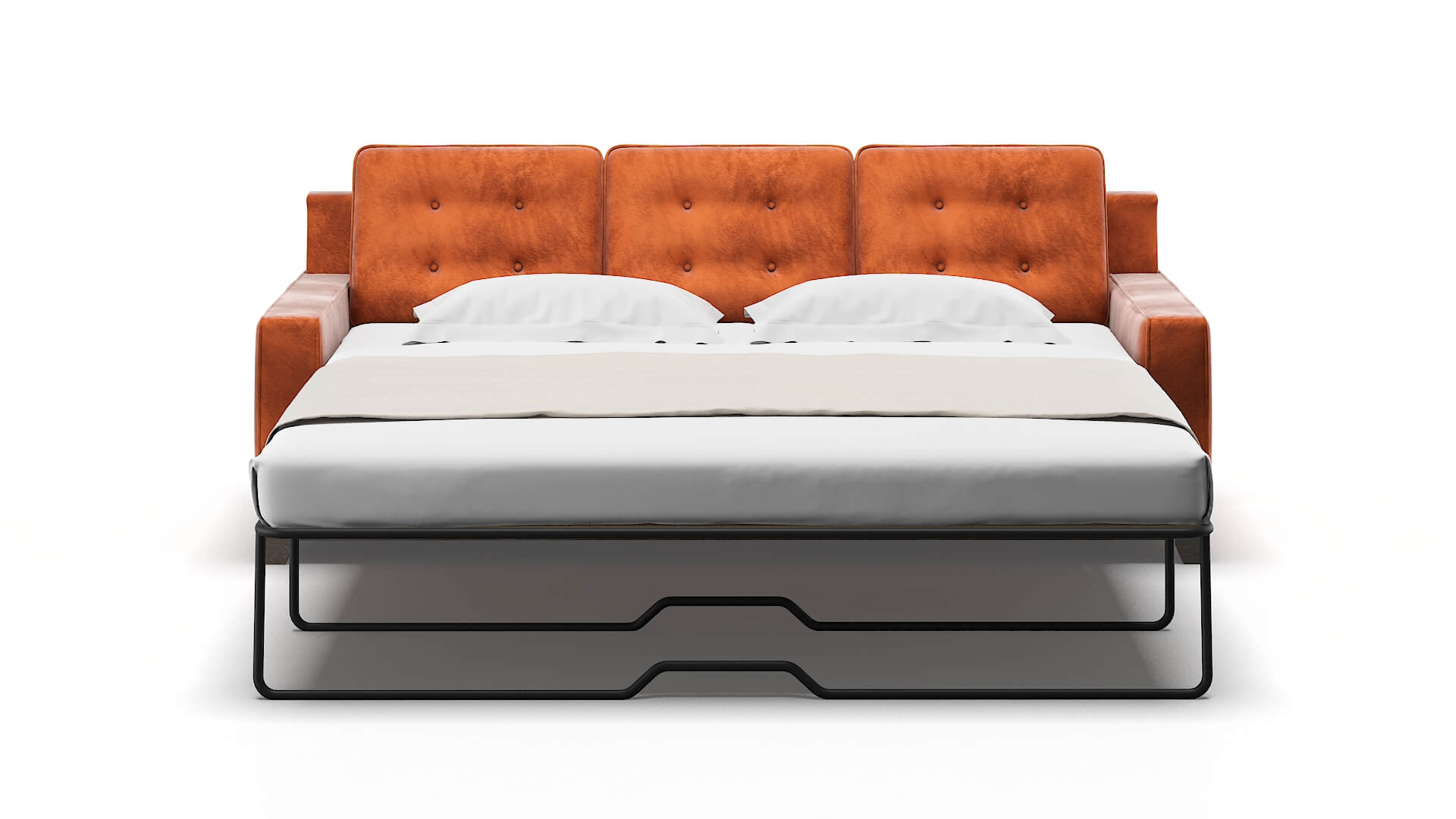 Alexandria Loft Copper Sofa Sleeper Espresso legs 1