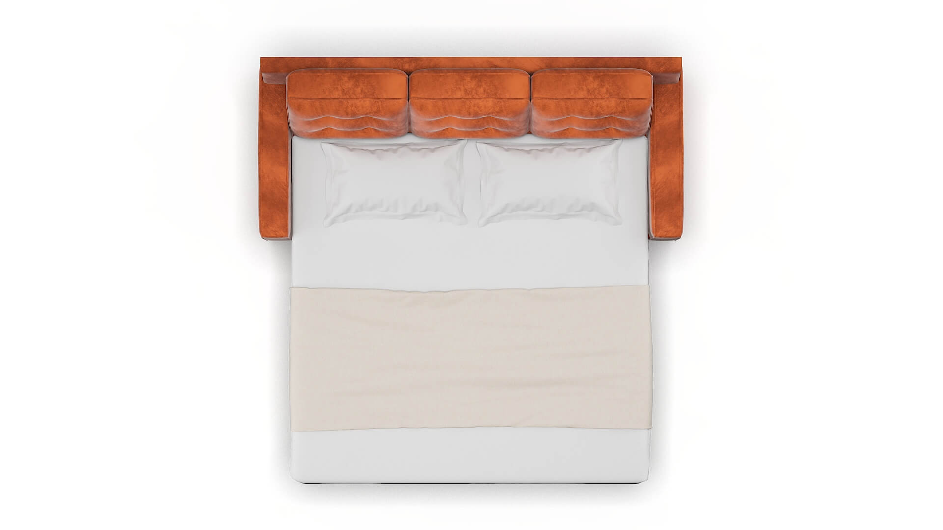 Alexandria Loft Copper Sofa Sleeper Espresso legs 3