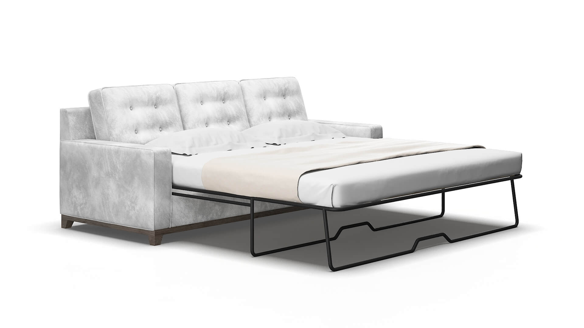 Alexandria Loft snowfall Sofa sleeper Espresso Legs  2