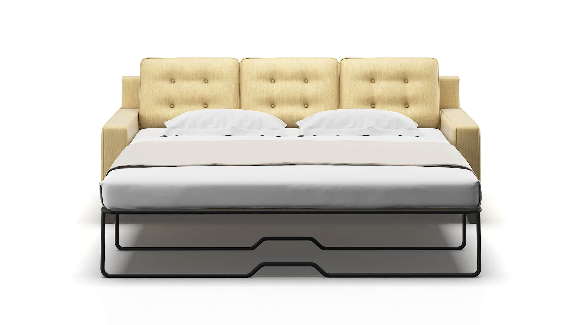 Alexandria Malibu Maize Sofa Sleeper Espresso legs 1