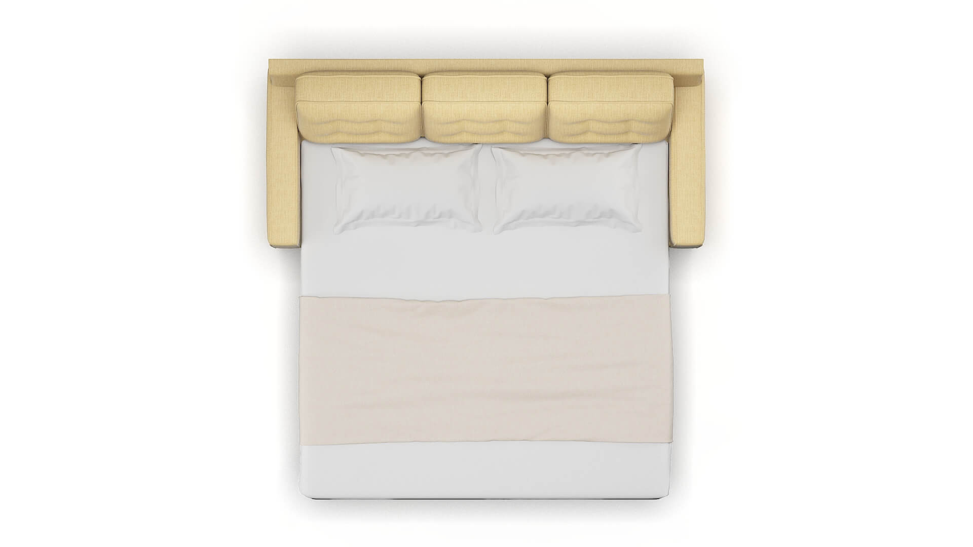 Alexandria Malibu Maize Sofa Sleeper Espresso legs 3