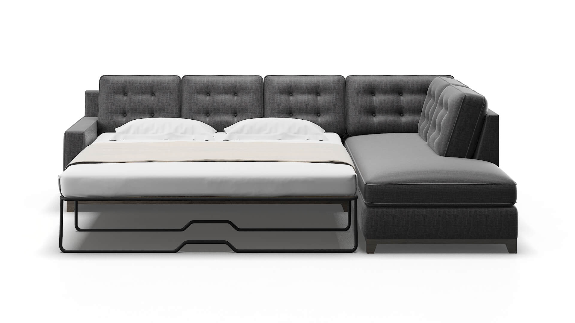 Alexandria Marcy Baltic Panel Sleeper Espresso legs 1