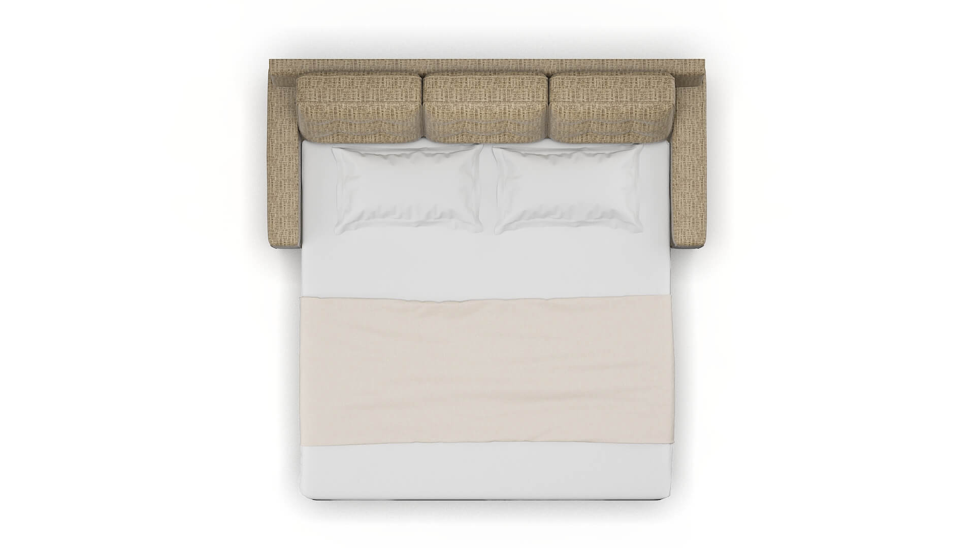 Alexandria Marcy Camel Sofa Sleeper Espresso legs 3