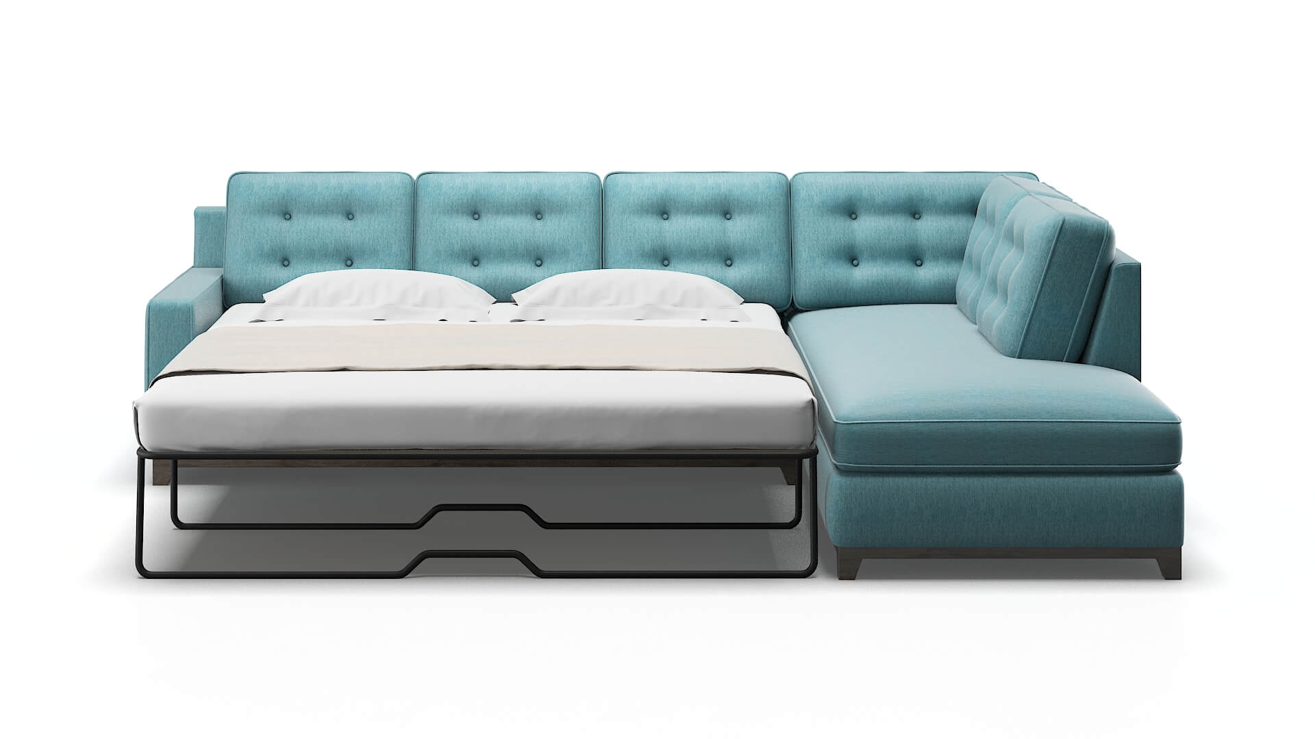 Alexandria Naples Pool Panel Sleeper Espresso legs 1