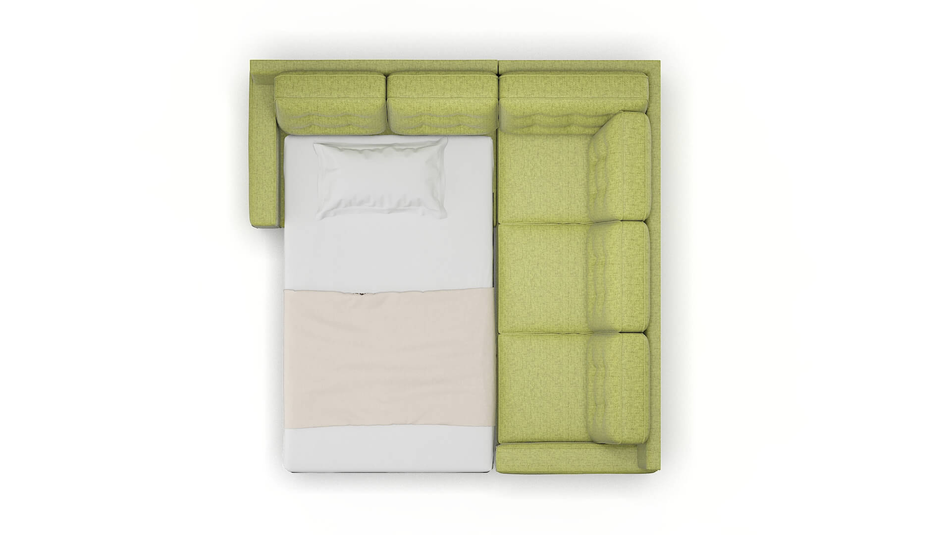 Alexandria Notion Appletini Sectional Sleeper Espresso legs 3