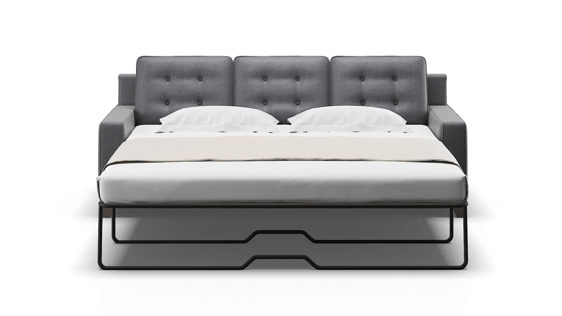 Alexandria Notion Graphite Sofa Sleeper Espresso legs 1