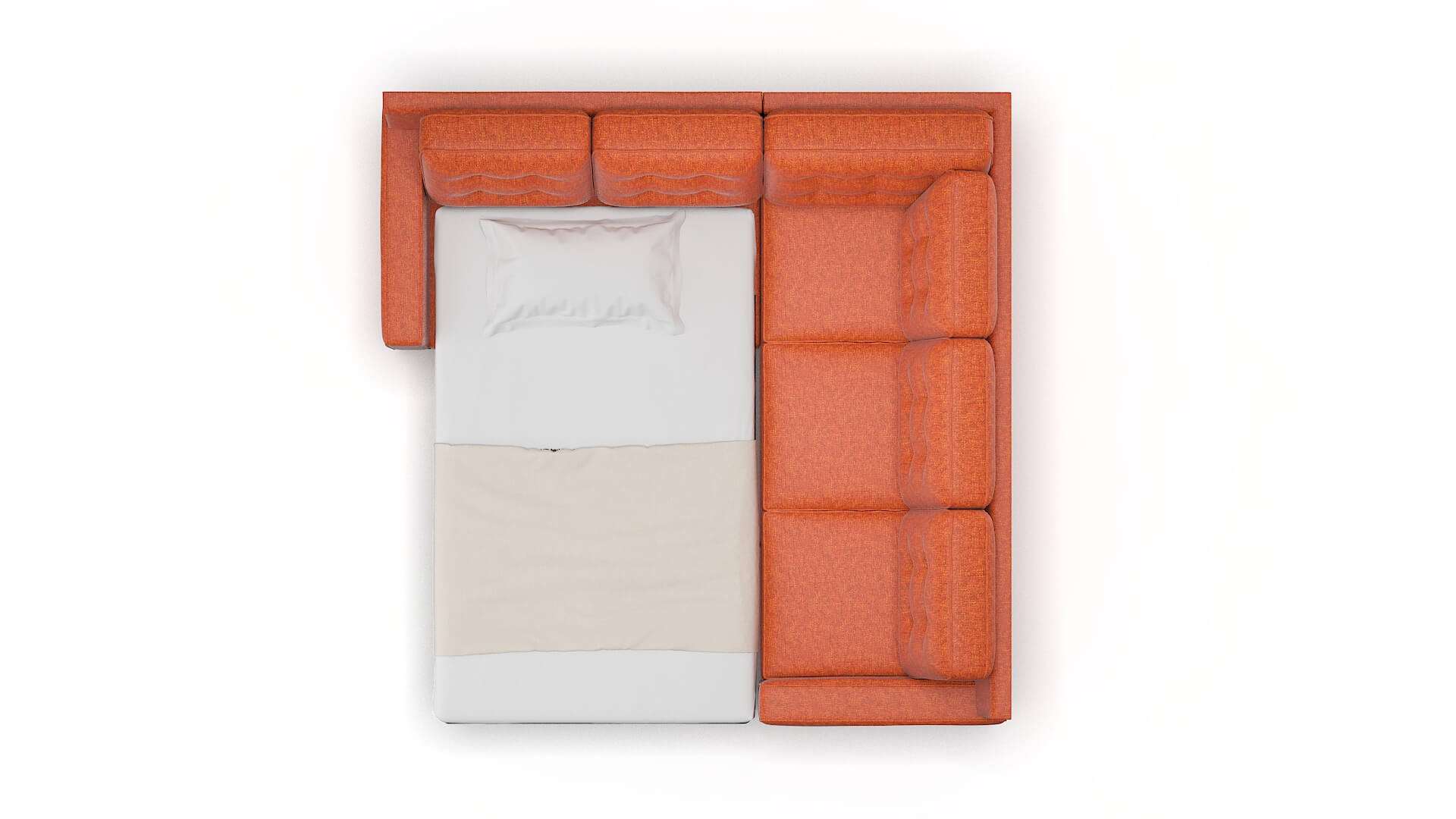 Alexandria Notion Tang Sectional Sleeper Espresso legs 3