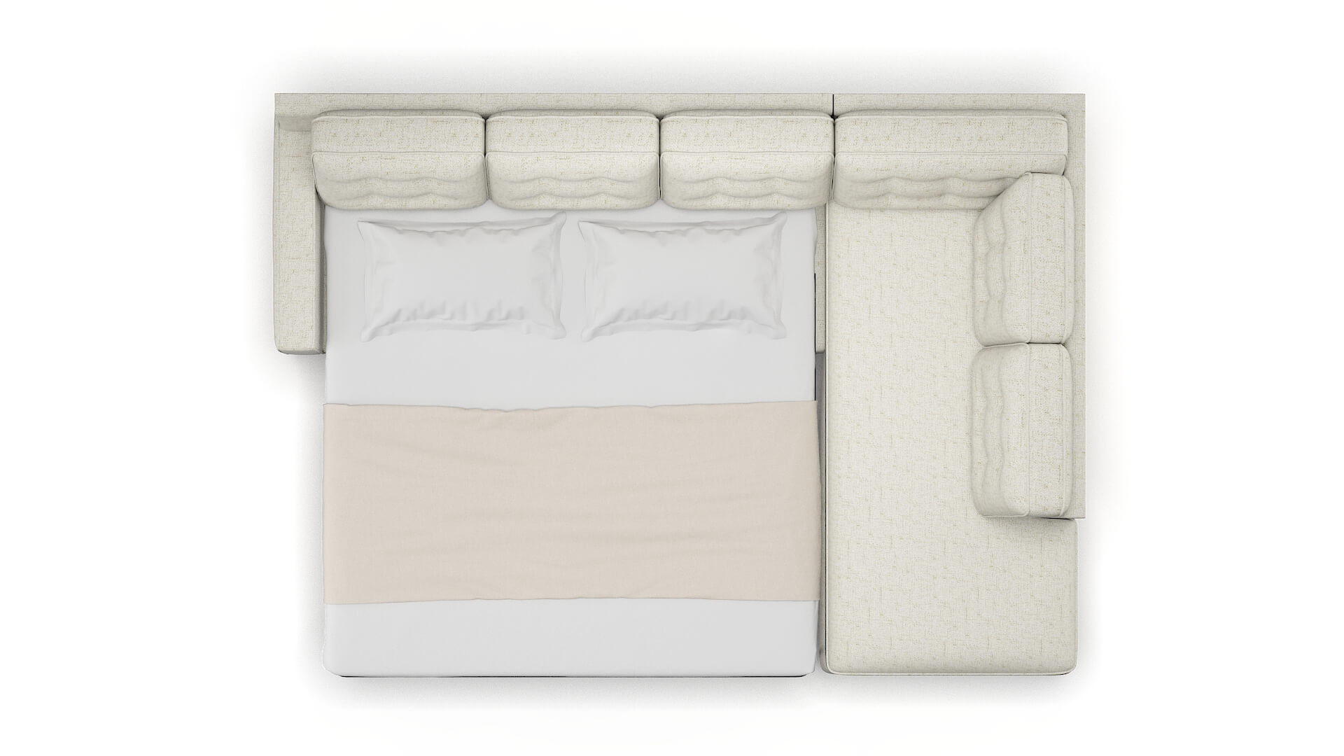 Alexandria Oceanside Birch Panel Sleeper Espresso legs 3