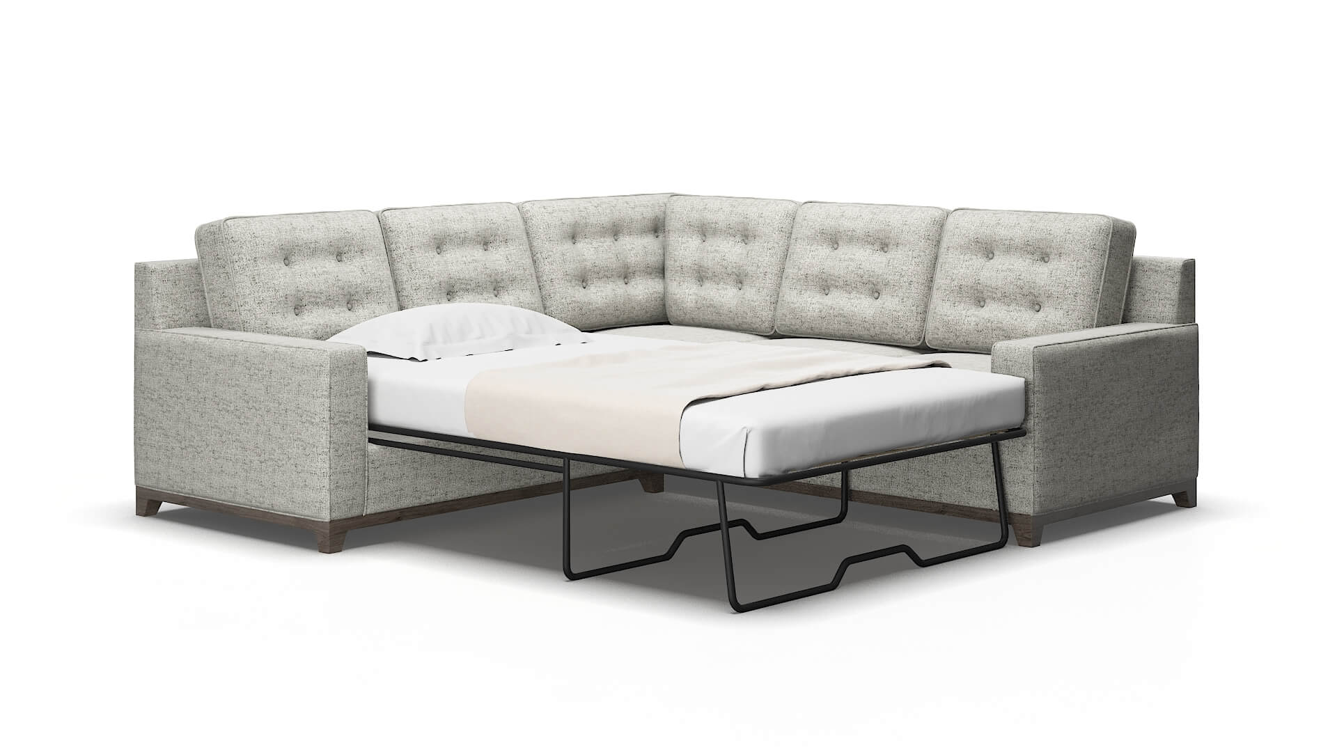 Alexandria Oceanside granite Sectional sleeper Espresso Legs  2