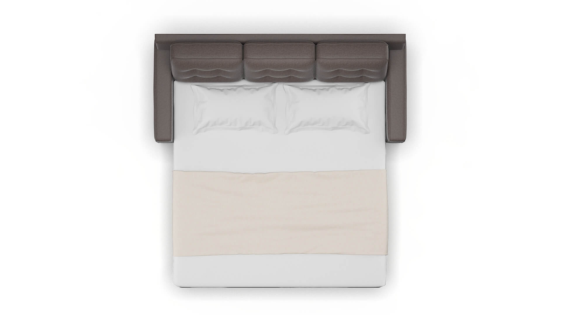 Alexandria Oscar Chocolate Sofa Sleeper Espresso legs 3