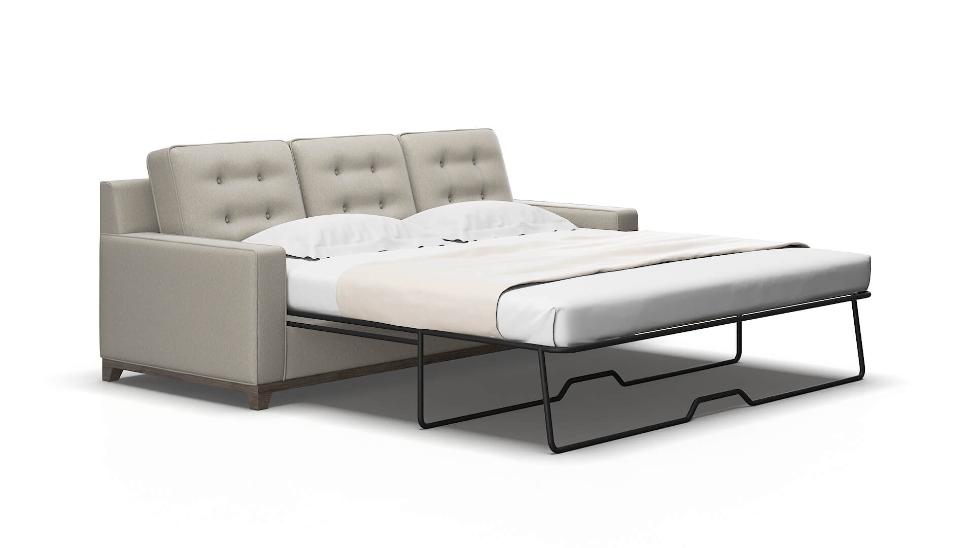 Alexandria Oscar silver Sofa sleeper Espresso Legs  2