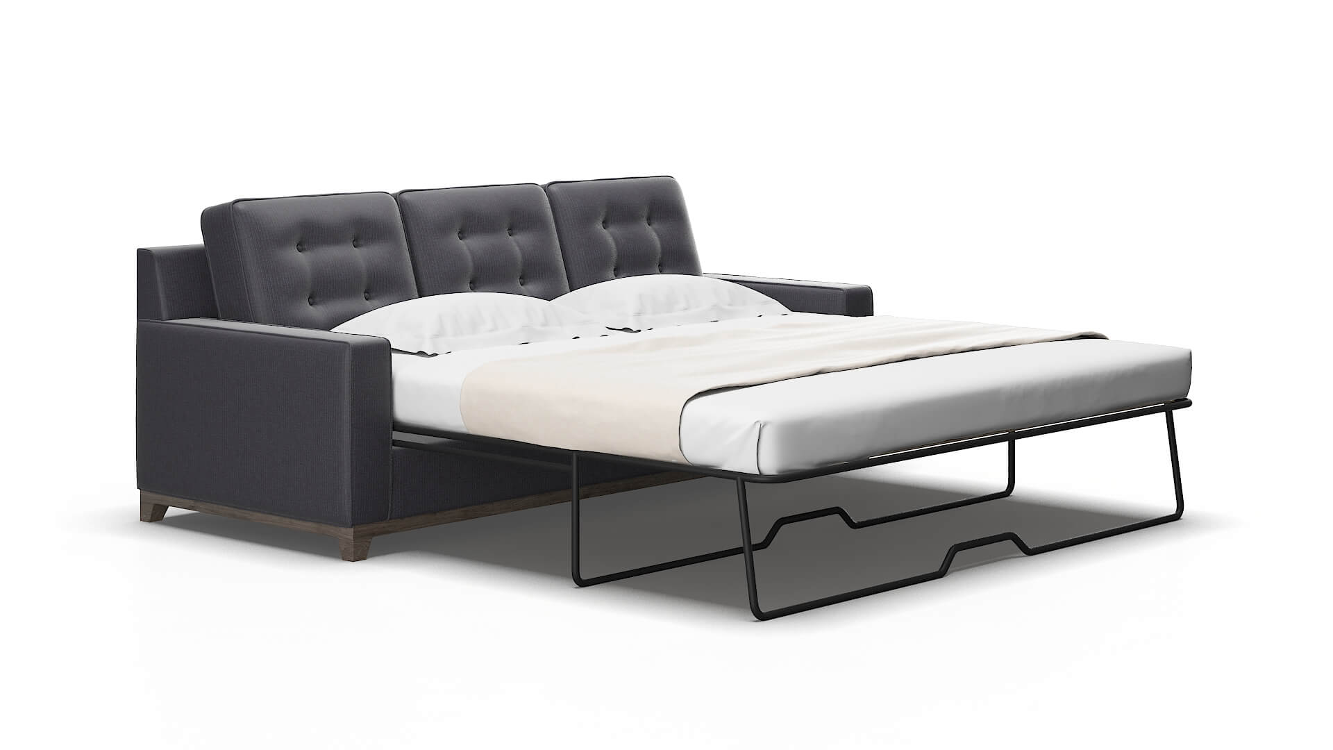 Alexandria Parker charcoal Sofa sleeper Espresso Legs  2