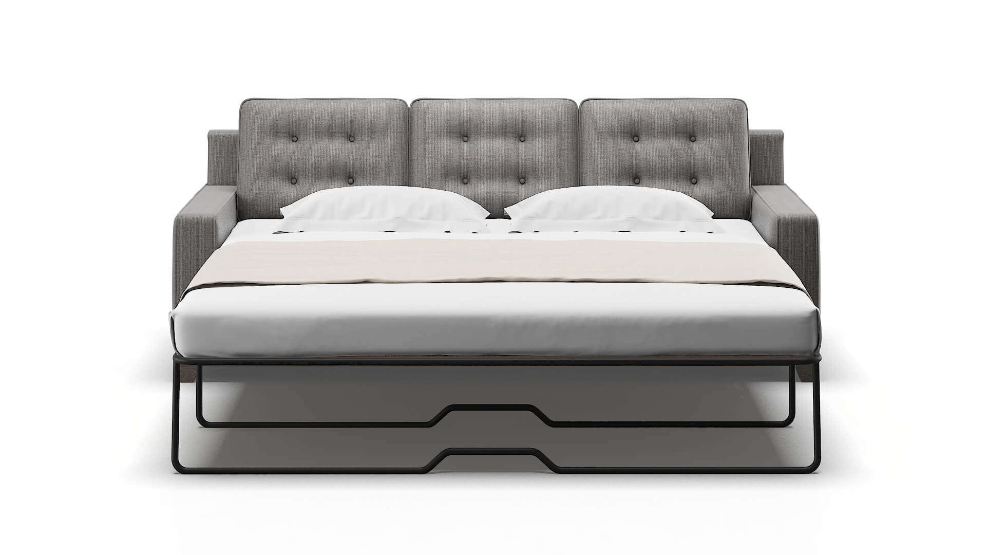 Alexandria Parker Graphite Sofa Sleeper Espresso legs 1