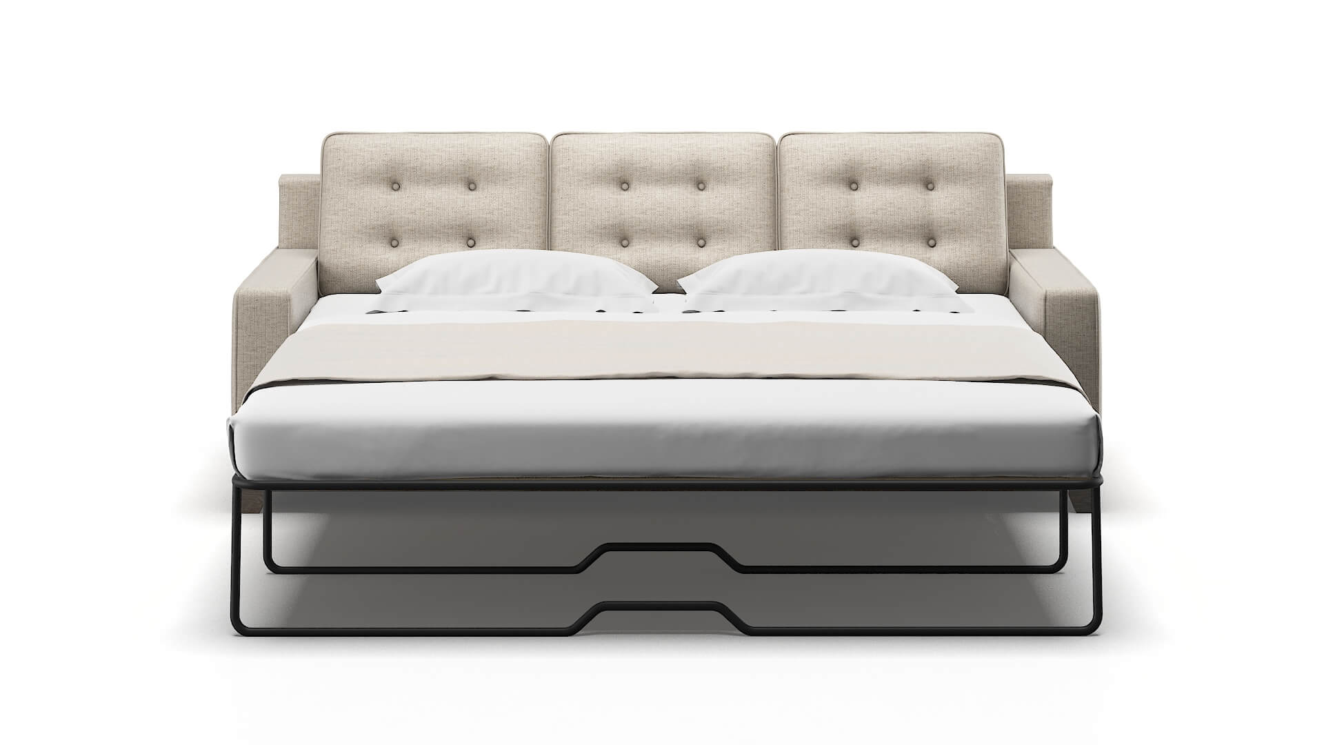 Alexandria Parker Wheat Sofa Sleeper Espresso legs 1