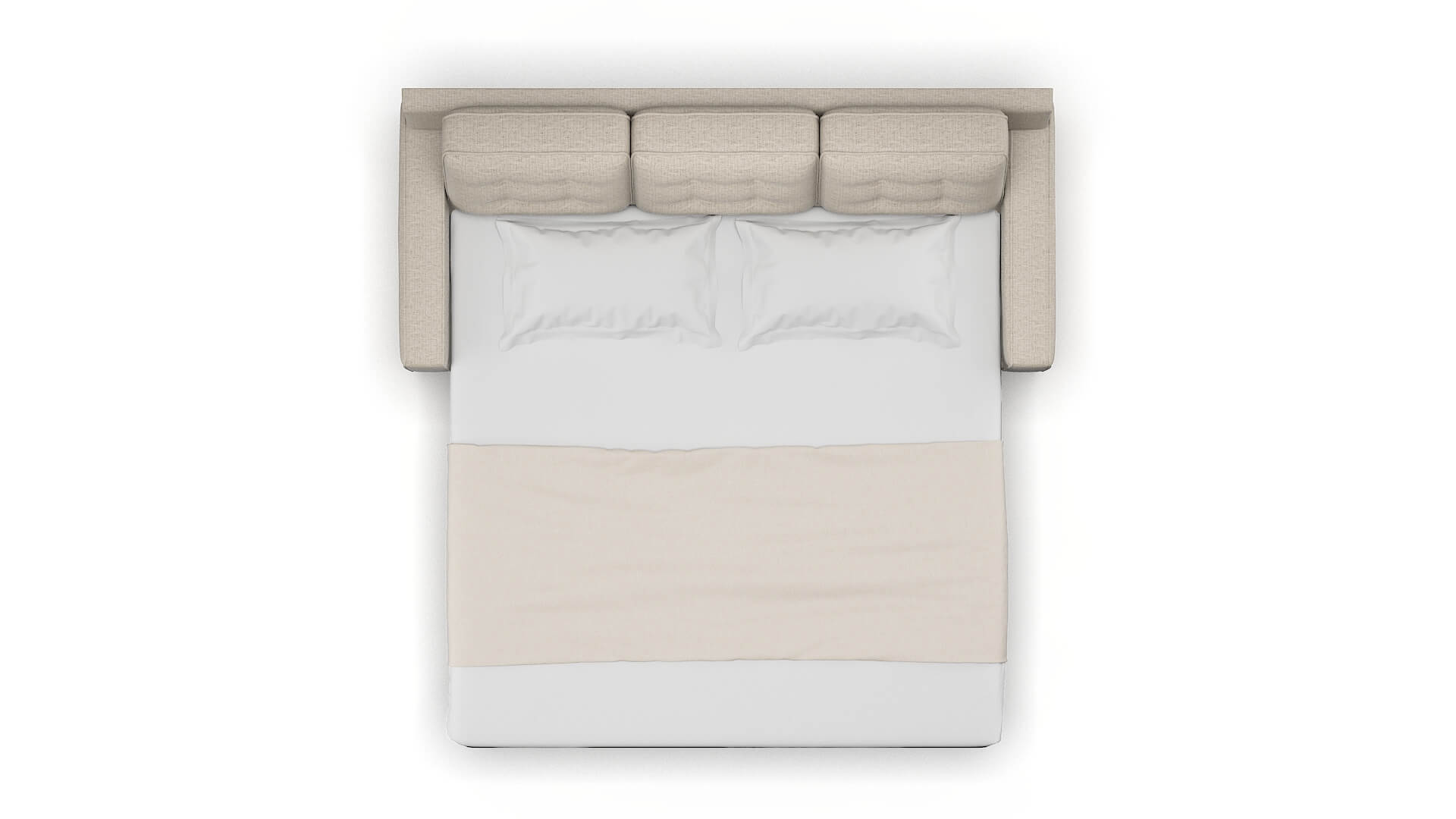 Alexandria Parker Wheat Sofa Sleeper Espresso legs 3