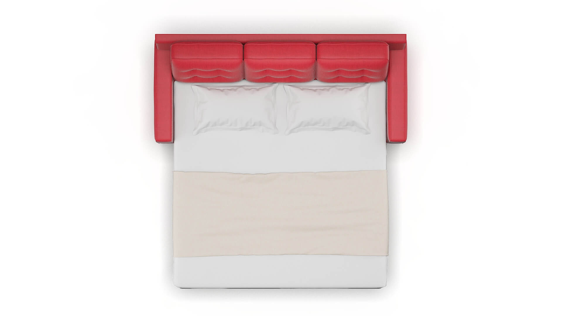 Alexandria Pauline Ruby Sofa Sleeper Espresso legs 3