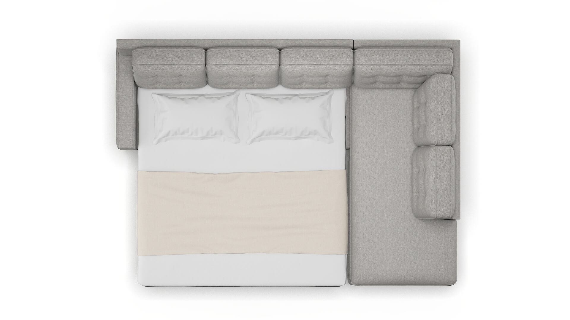 Alexandria Phoenix Smoke Panel Sleeper Espresso legs 3