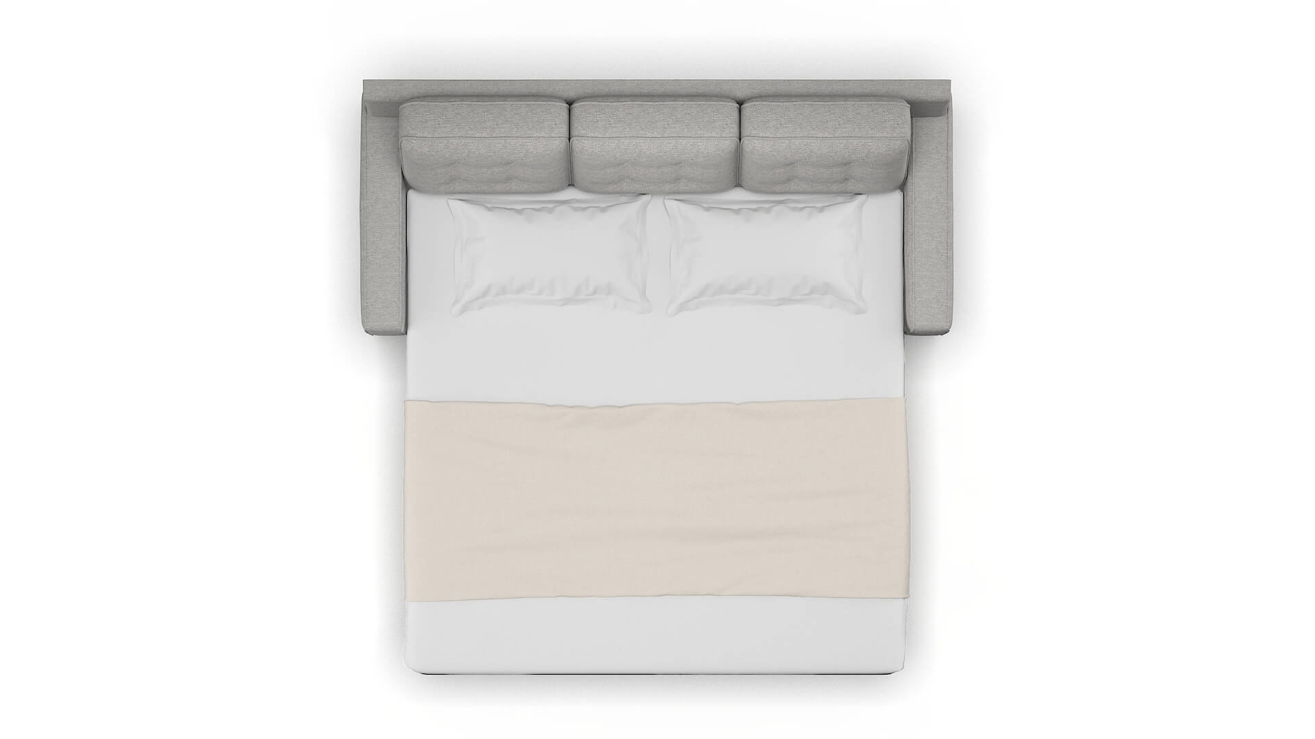 Alexandria Phoenix Smoke Sofa Sleeper Espresso legs 3