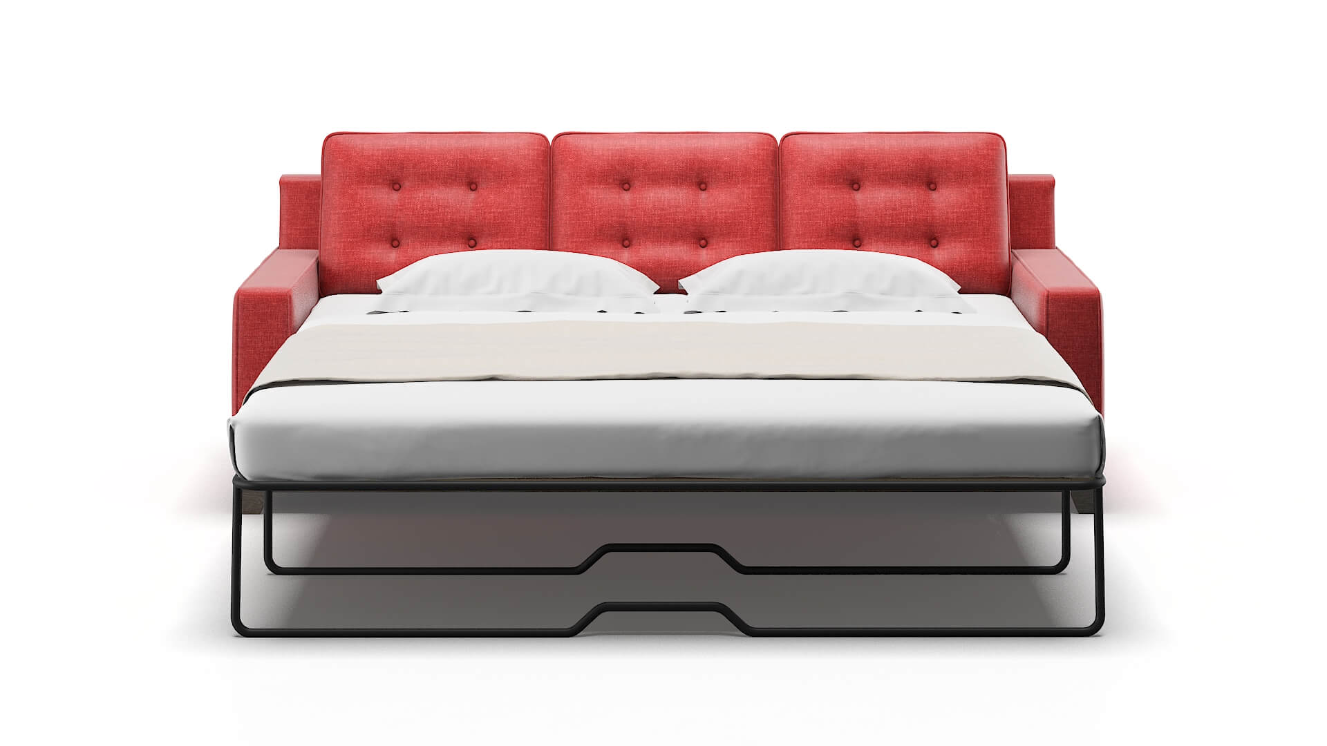 Alexandria Portland Berry Sofa Sleeper Espresso legs 1