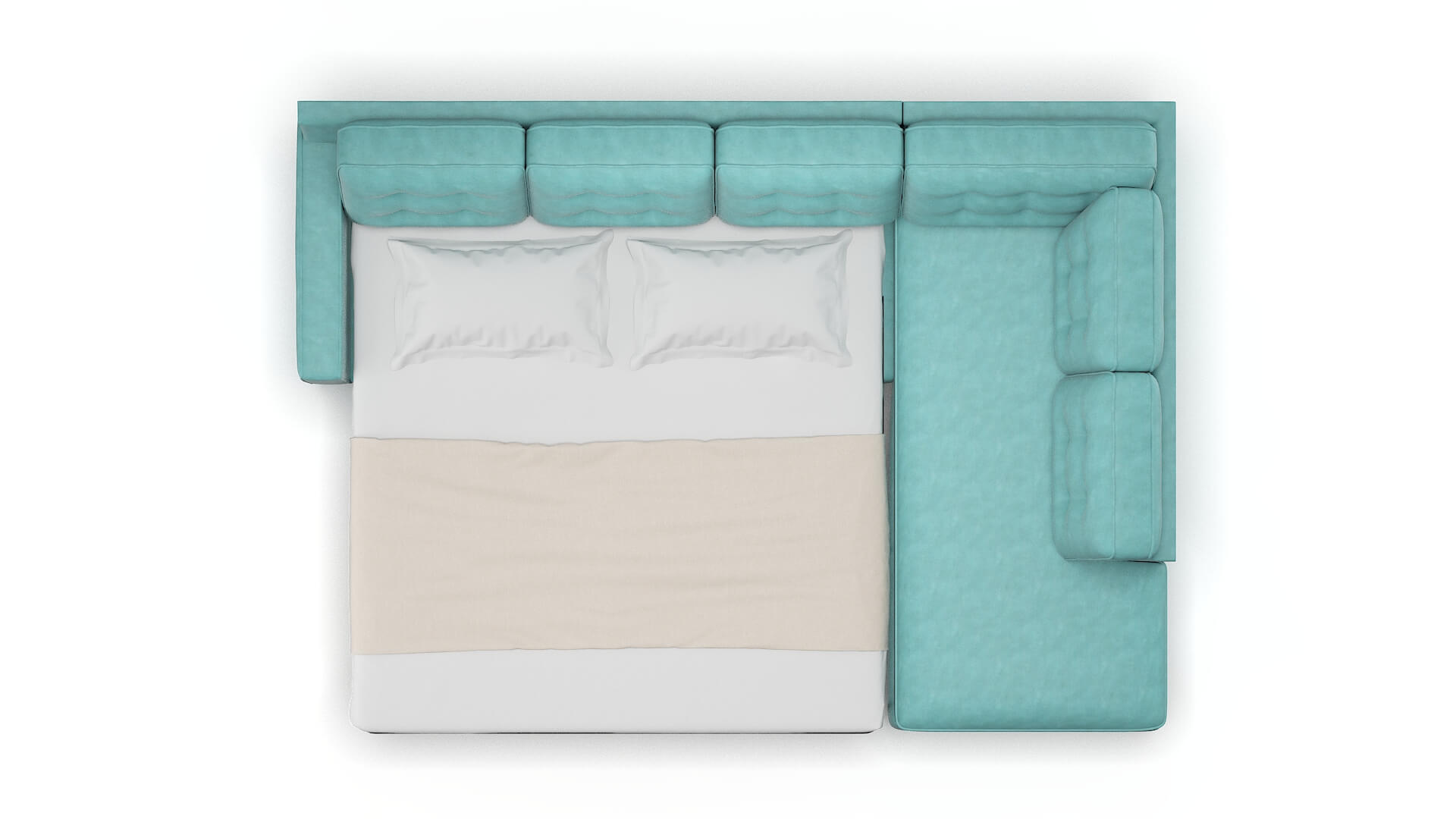 Alexandria Portland Mercury Panel Sleeper Espresso legs 3