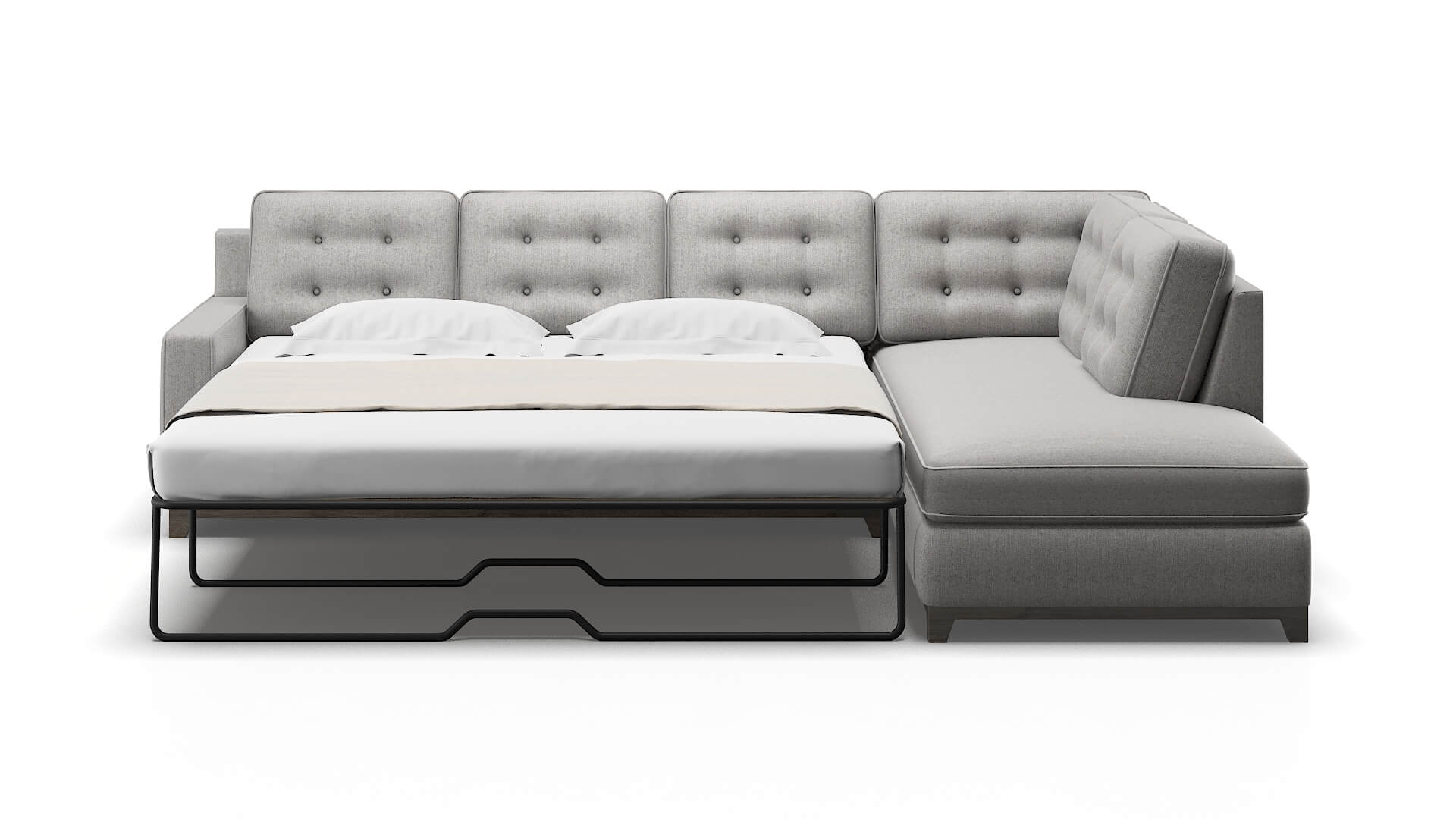 Alexandria Prime Ash Panel Sleeper Espresso legs 1