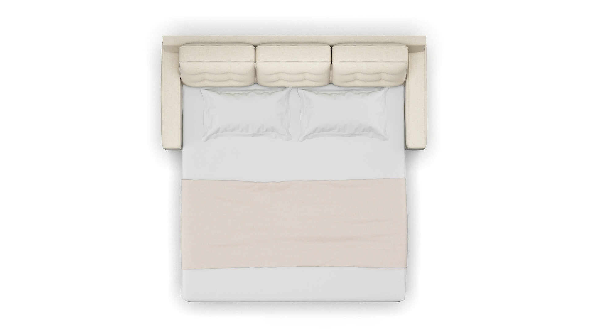 Alexandria Redondo Oyster Sofa Sleeper Espresso legs 3