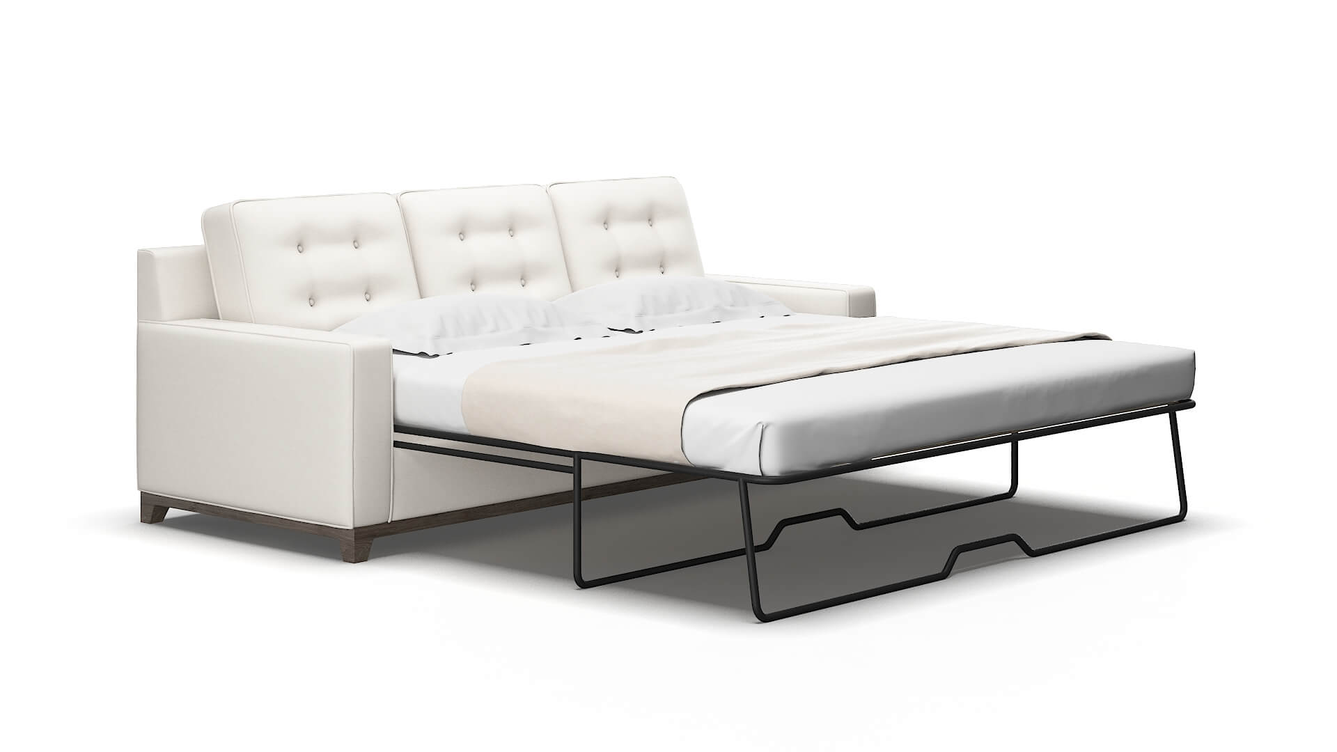 Alexandria Redondo pearl Sofa sleeper Espresso Legs  2