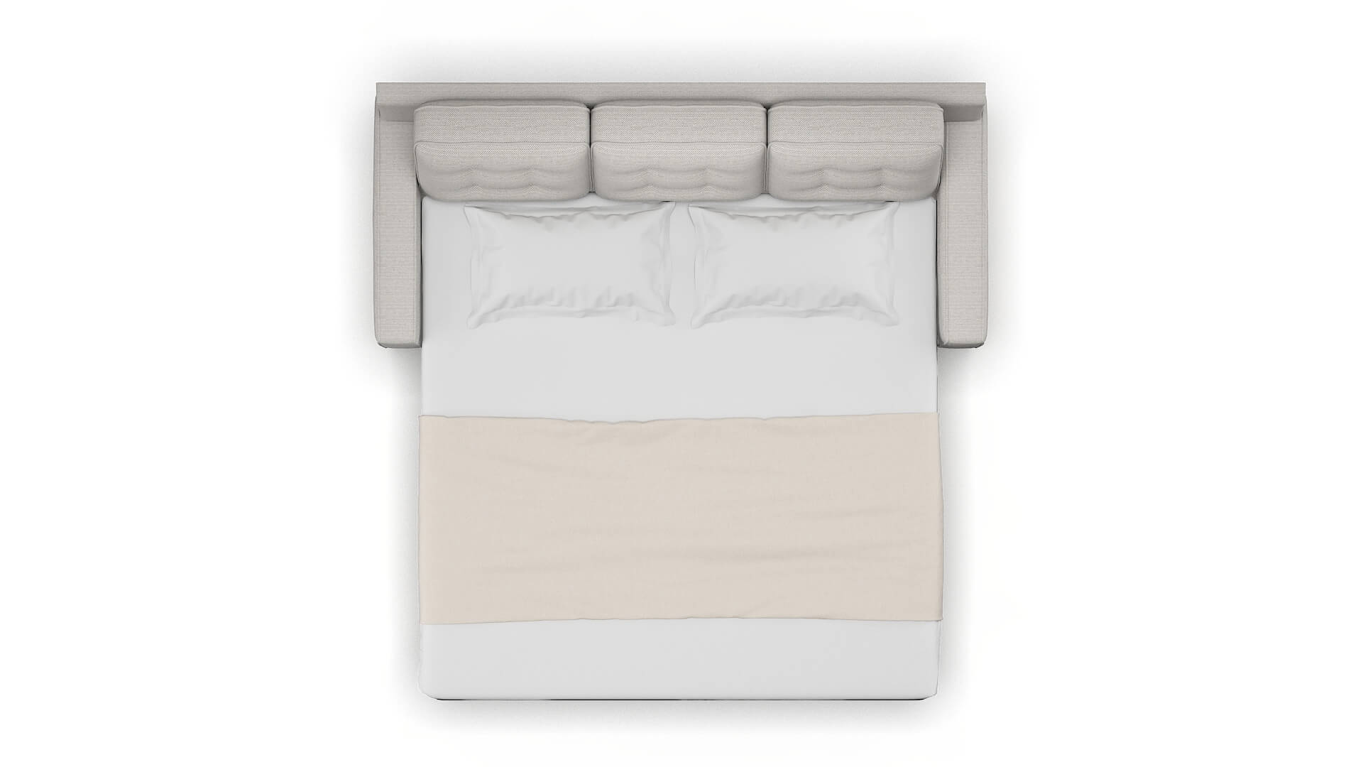 Alexandria Redondo Stone Sofa Sleeper Espresso legs 3