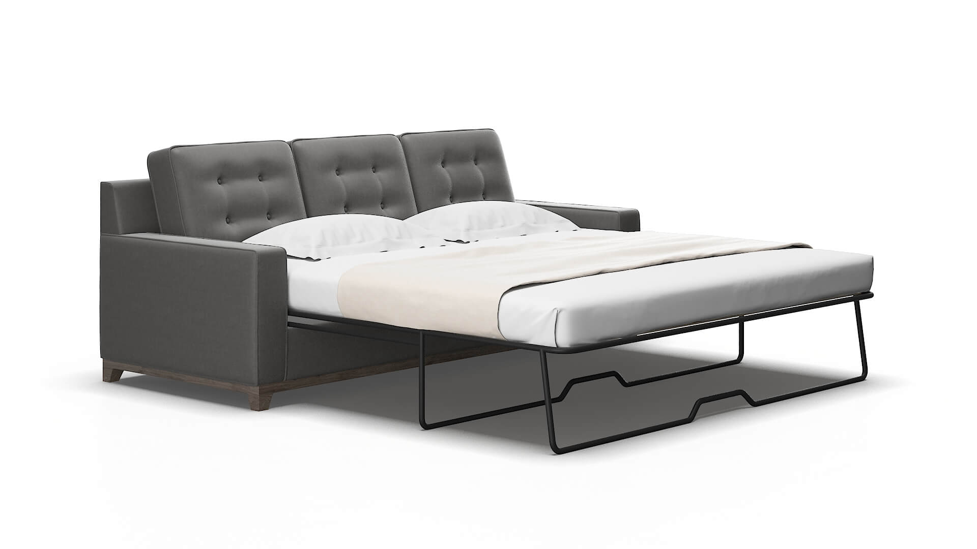 Alexandria Rocket charcoal Sofa sleeper Espresso Legs  2