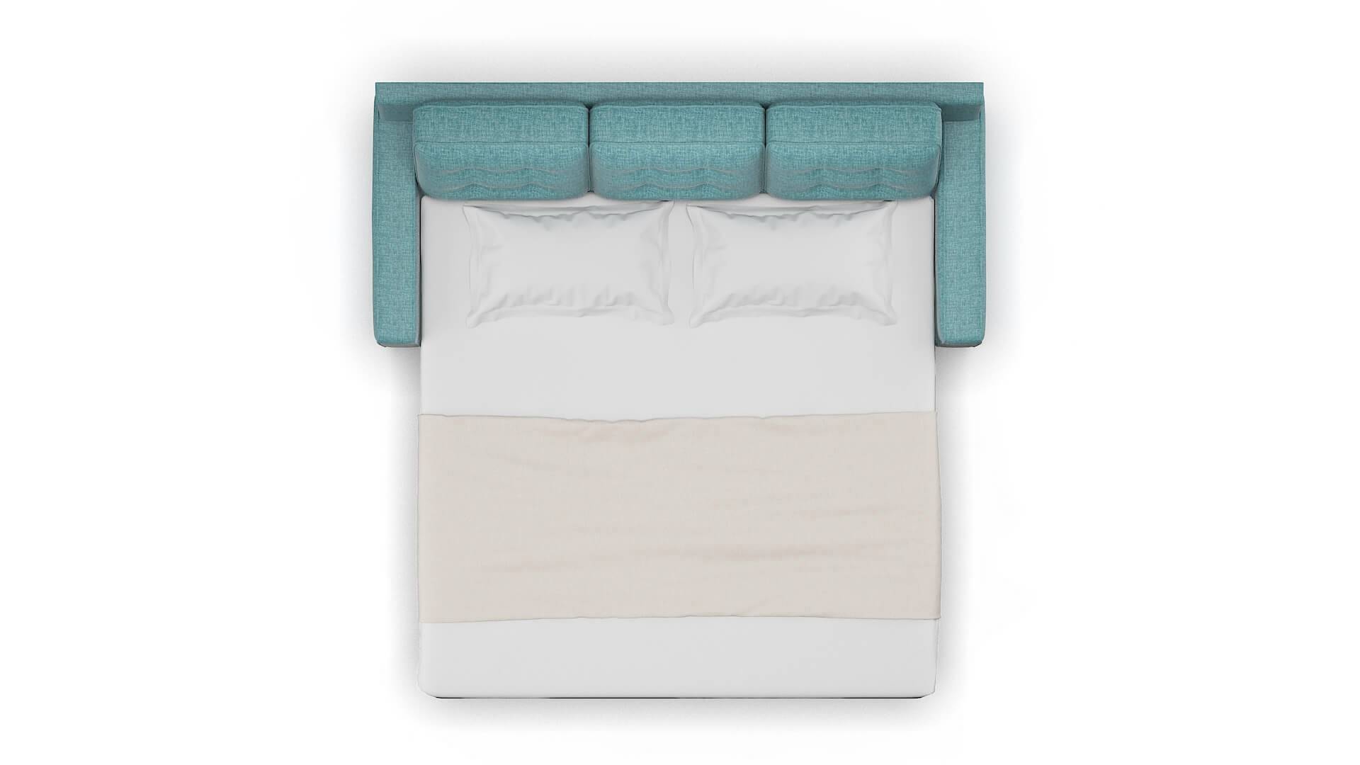 Alexandria Rocket Peacock Sofa Sleeper Espresso legs 3