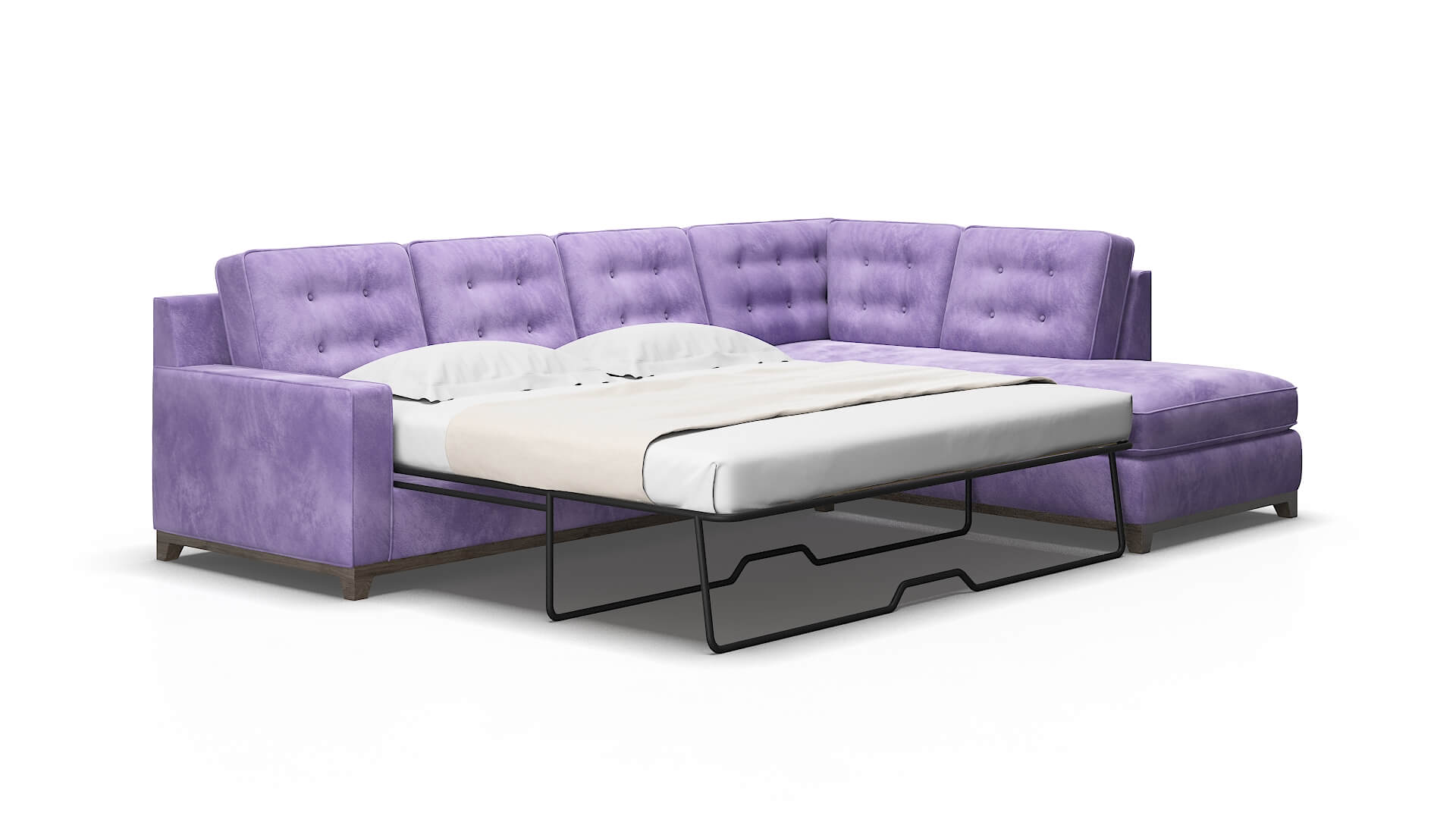 Alexandria Royale lavender Panel sleeper Espresso Legs  2
