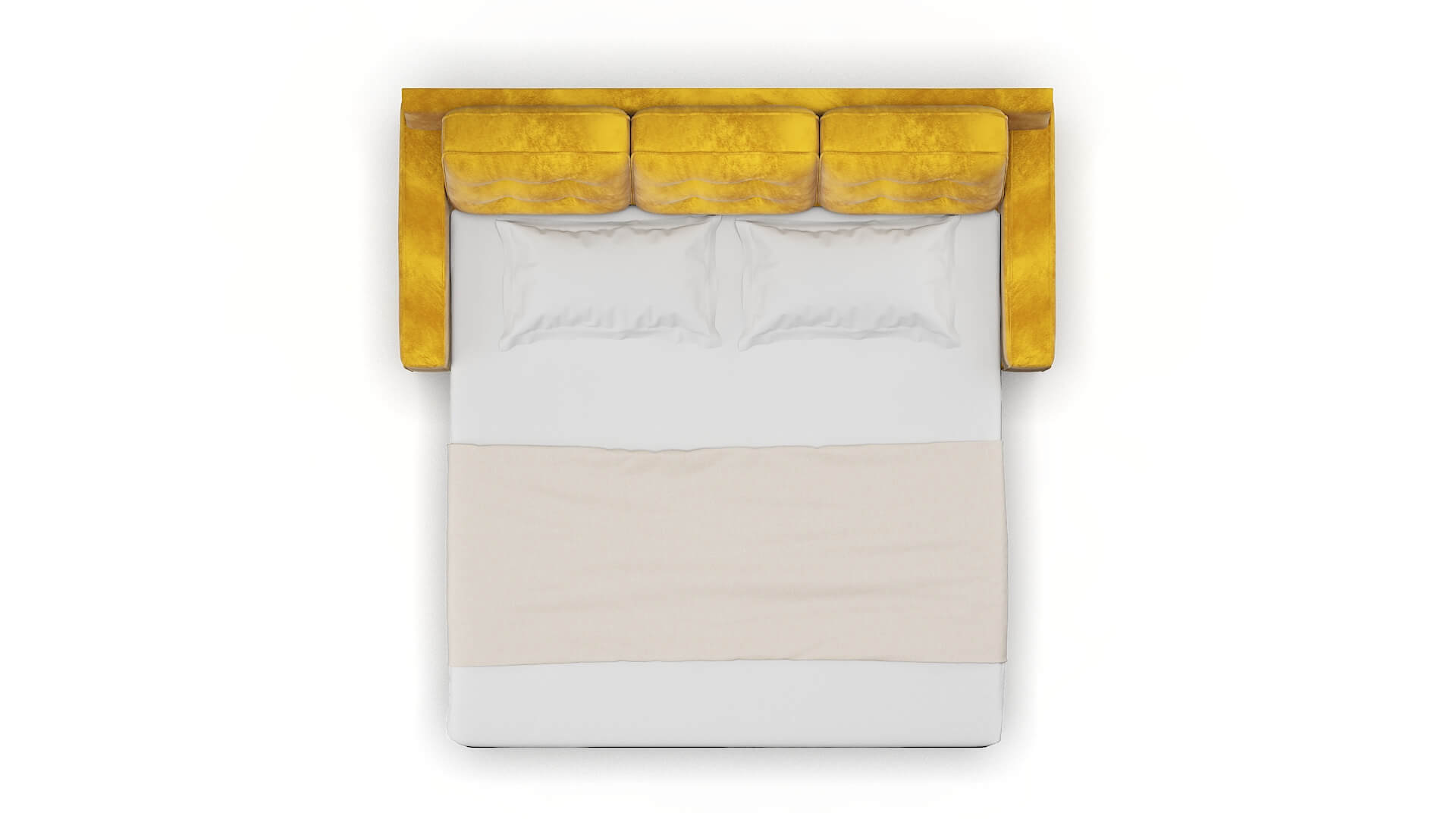 Alexandria Royale Marigold Sofa Sleeper Espresso legs 3