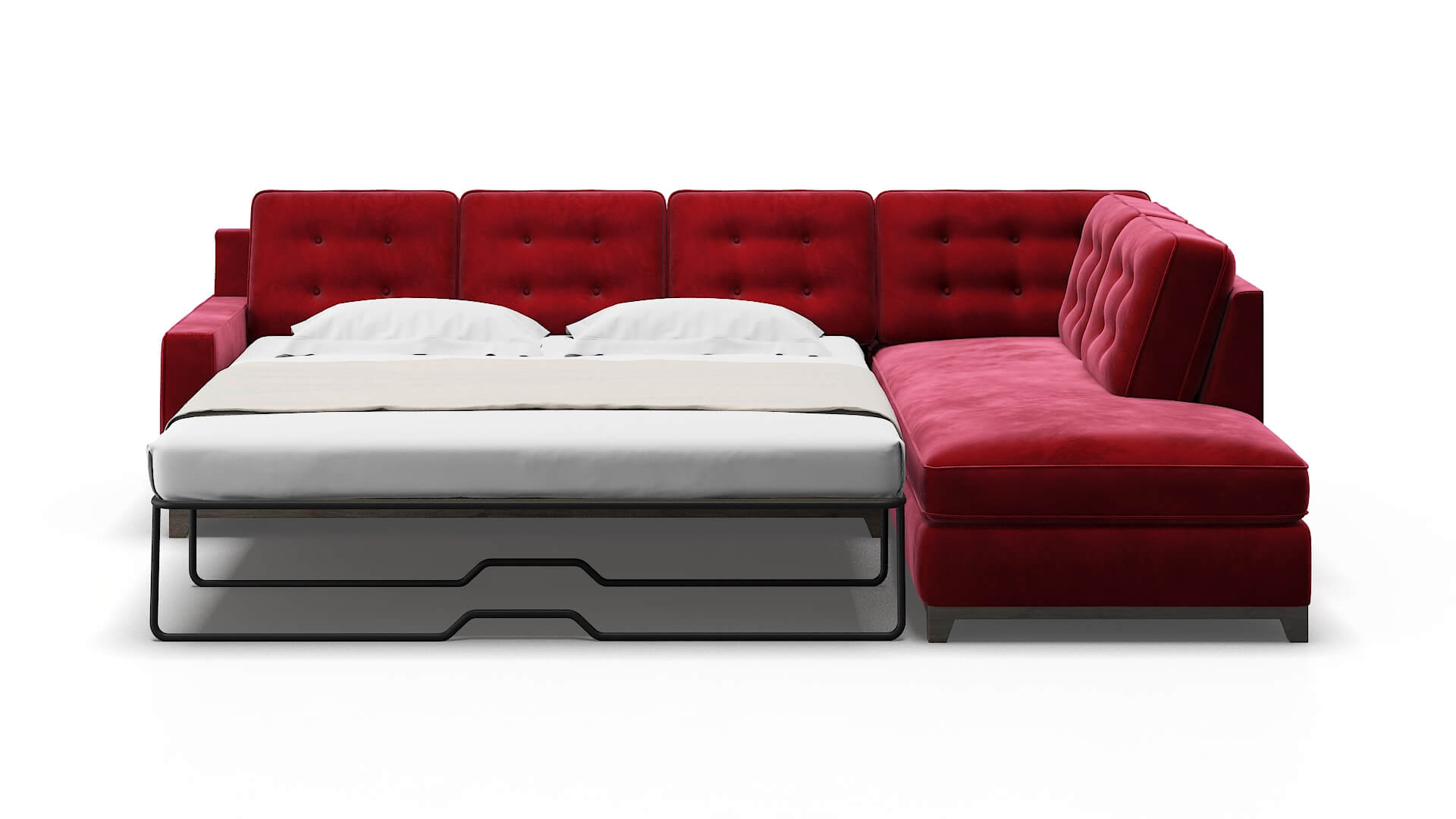 Alexandria Royale Ruby Panel Sleeper Espresso legs 1