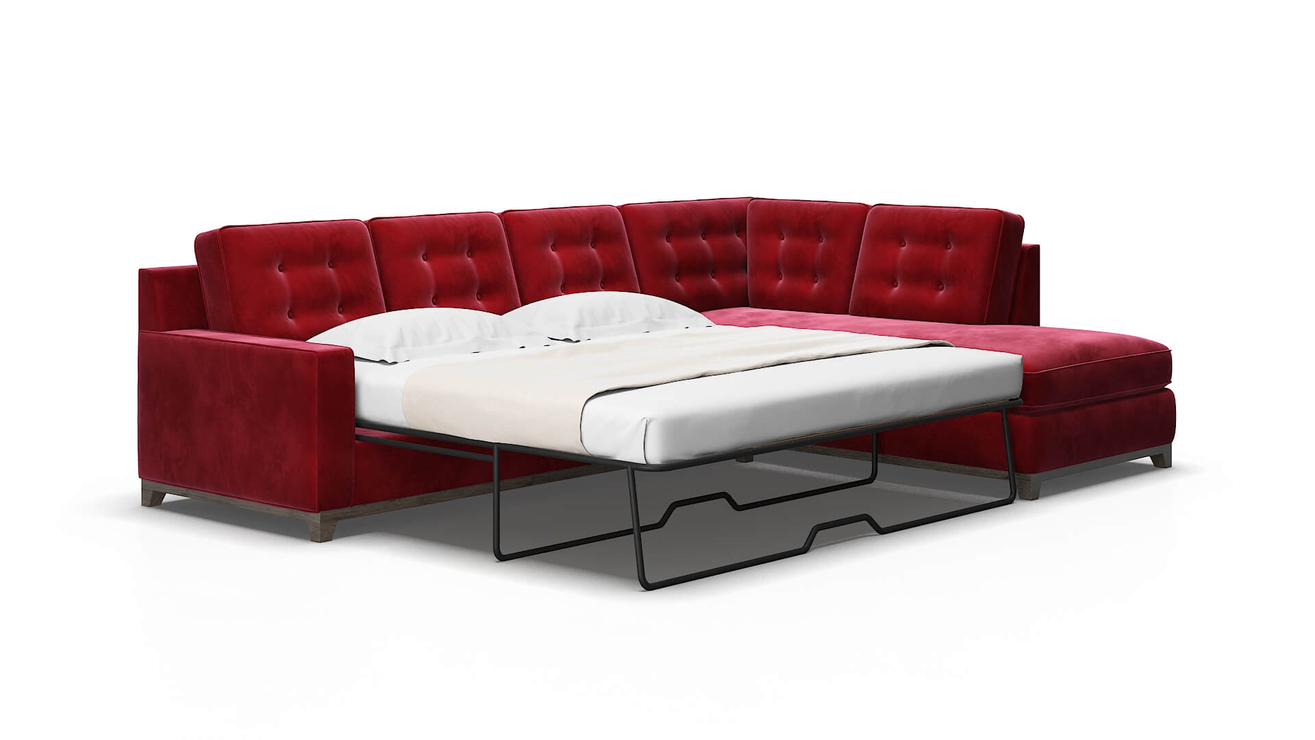 Alexandria Royale Ruby Panel Sleeper Espresso legs 2