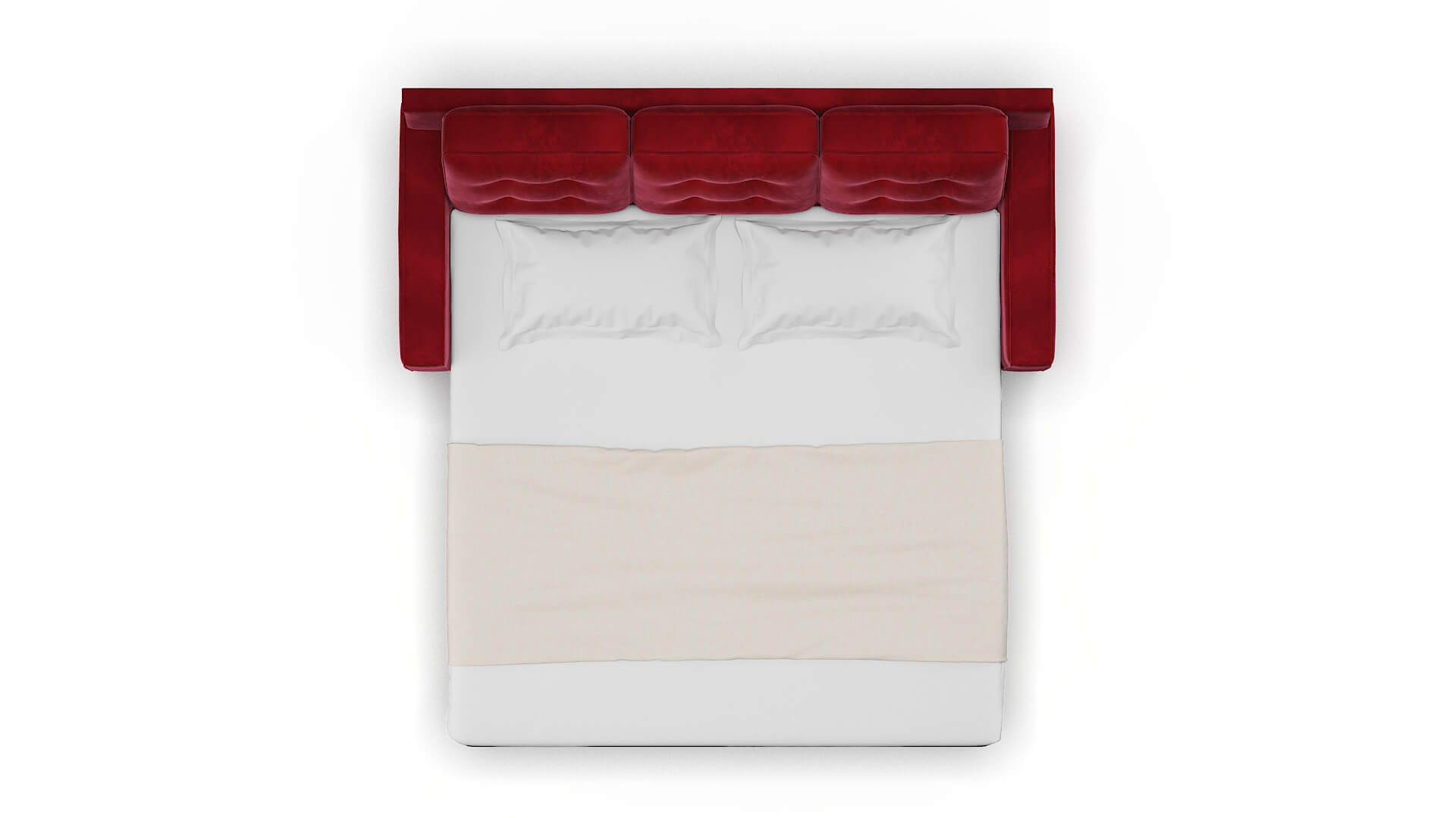 Alexandria Royale Ruby Sofa Sleeper Espresso legs 3