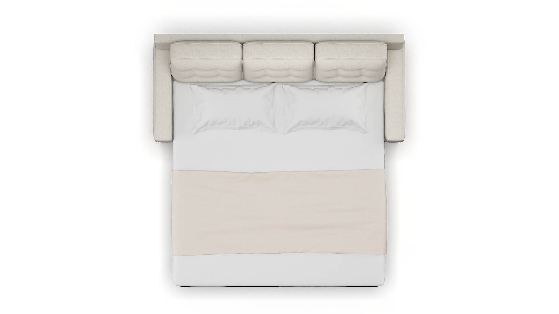 Alexandria Sasha Linen Sofa Sleeper Espresso legs 3