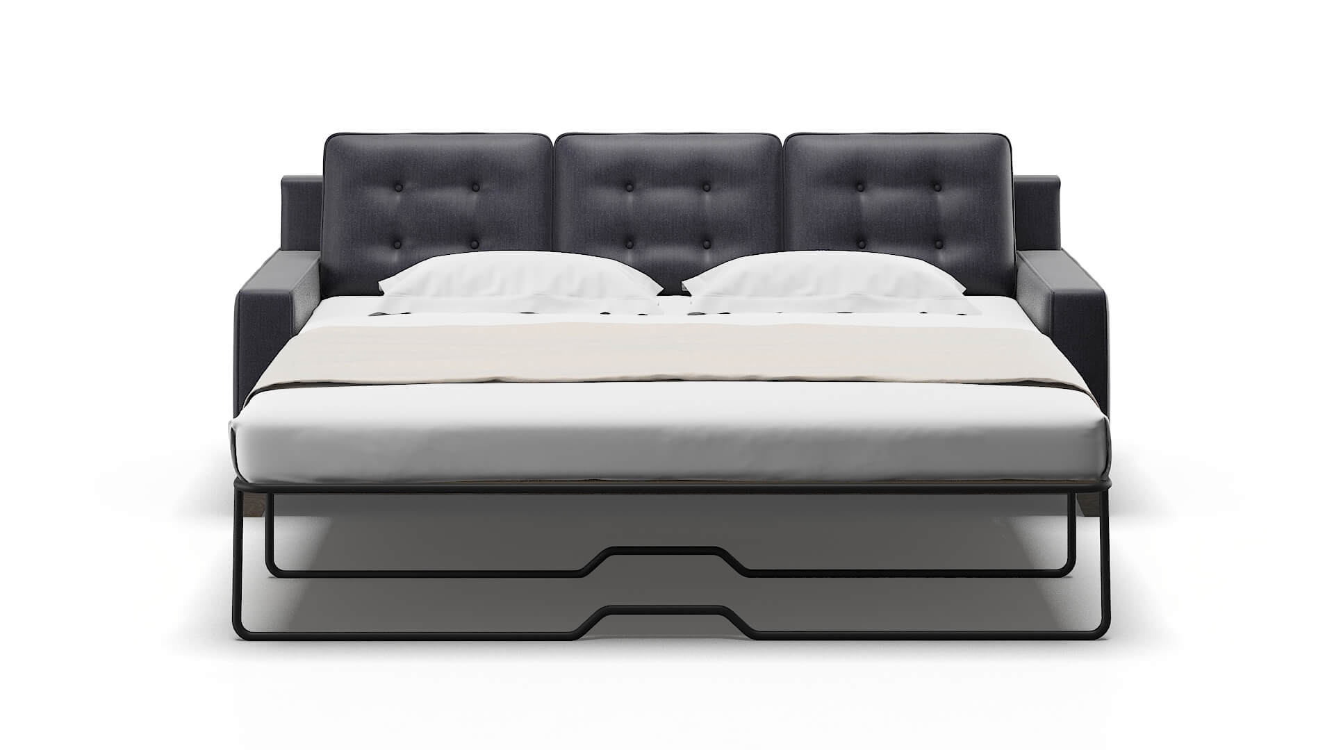 Alexandria Sasha Navy Sofa Sleeper Espresso legs 1