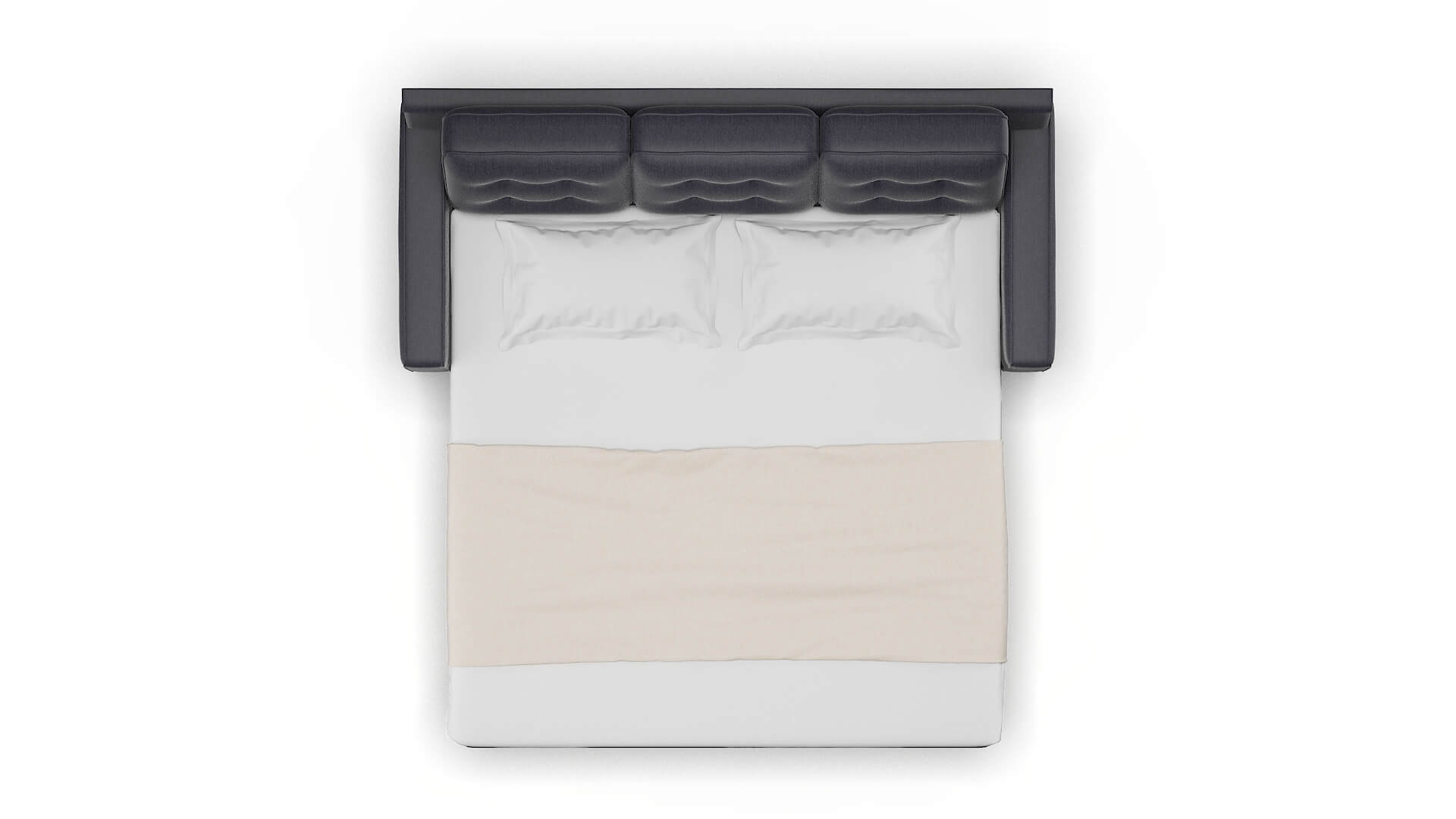 Alexandria Sasha Navy Sofa Sleeper Espresso legs 3