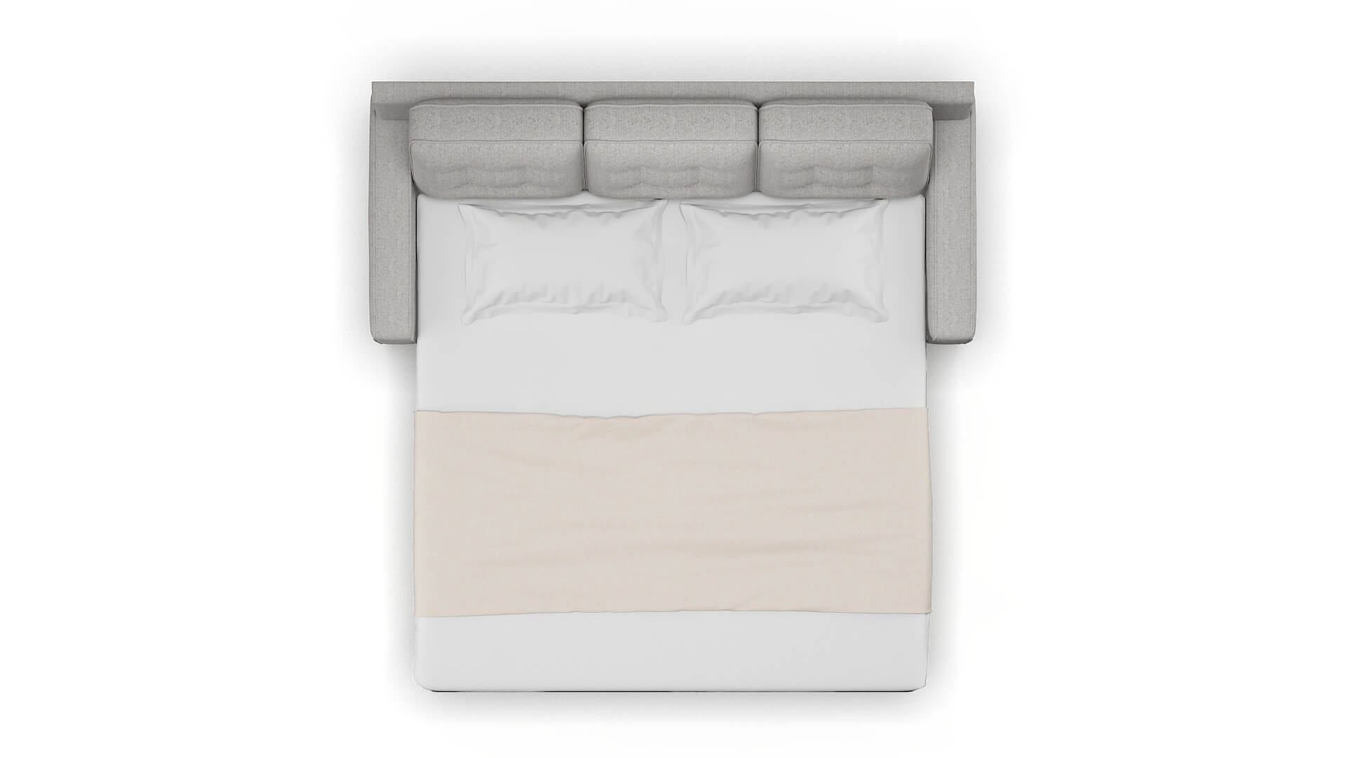 Alexandria Sasha Silver Sofa Sleeper Espresso legs 3