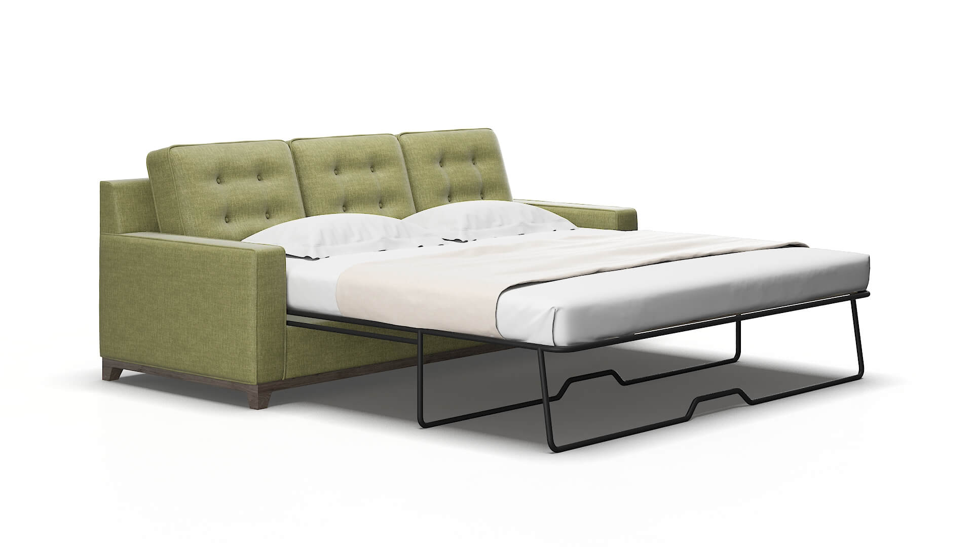 Alexandria Simplex Sour_apple Sofa Sleeper Espresso legs 2