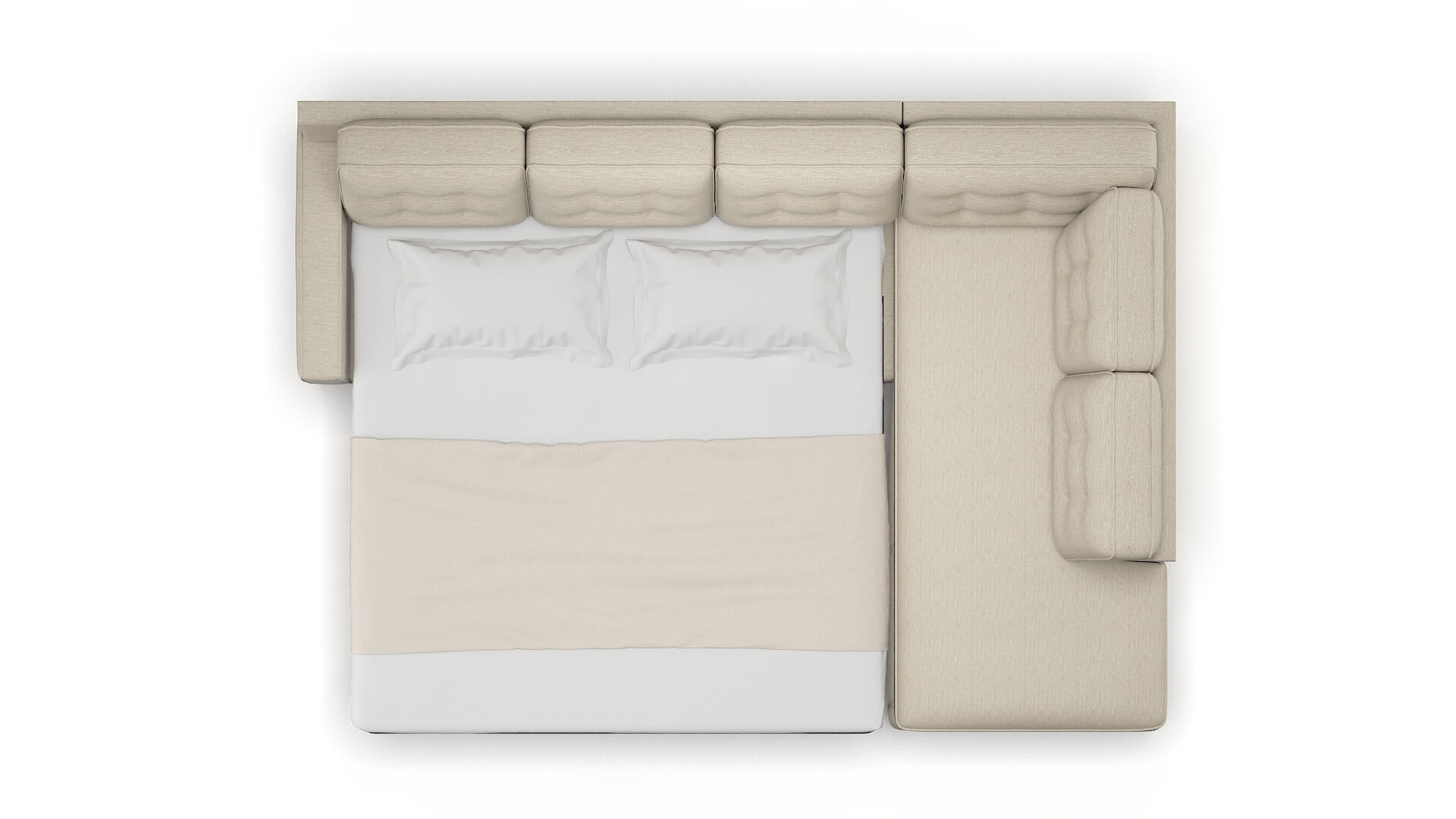 Alexandria Sosoftness 72 Panel Sleeper Espresso legs 3