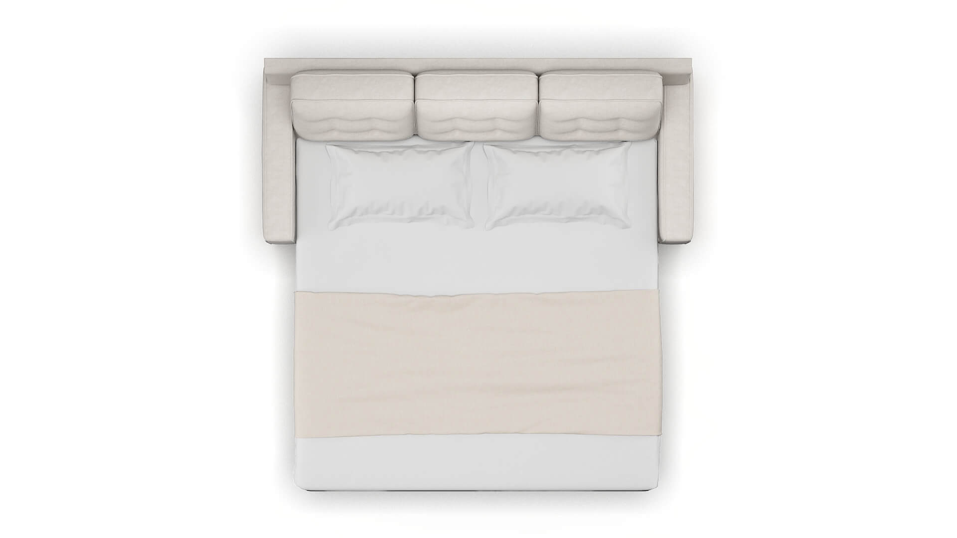 Alexandria Suave Dove Sofa Sleeper Espresso legs 3