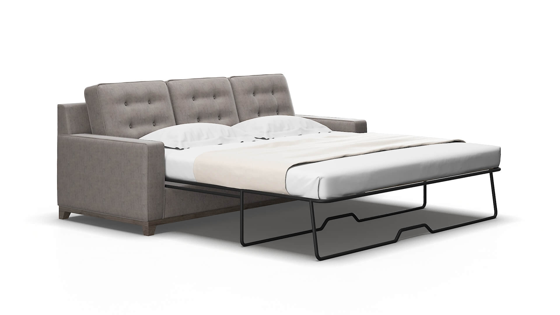 Alexandria Suave Slate Sofa Sleeper Espresso legs 2