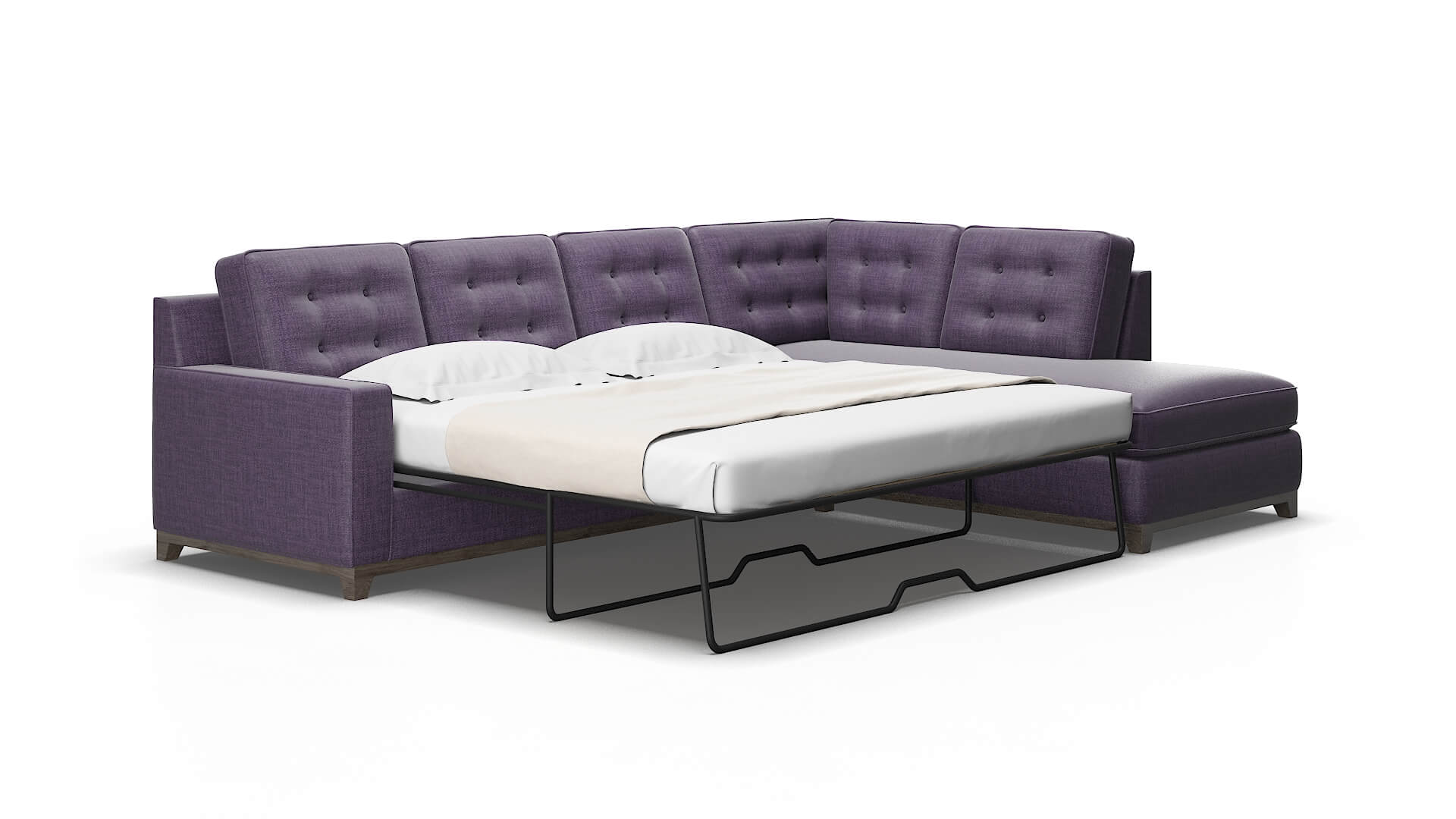 Alexandria Tess blackberry Panel sleeper Espresso Legs  2