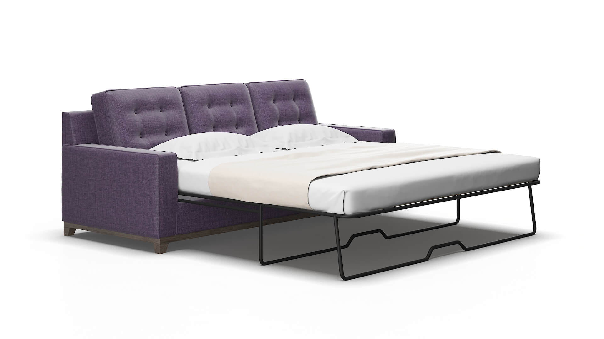 Alexandria Tess blackberry Sofa sleeper Espresso Legs  2