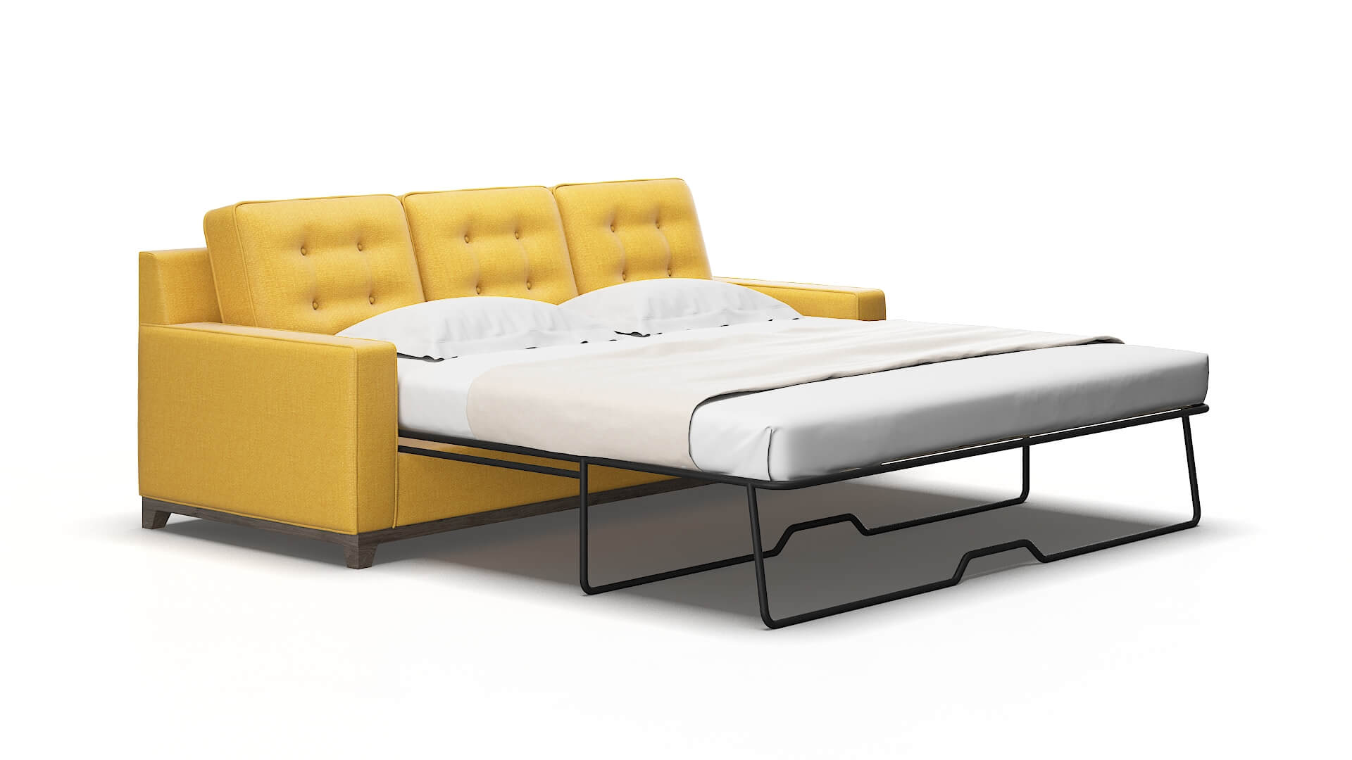 Alexandria Tess turmeric Sofa sleeper Espresso Legs  2