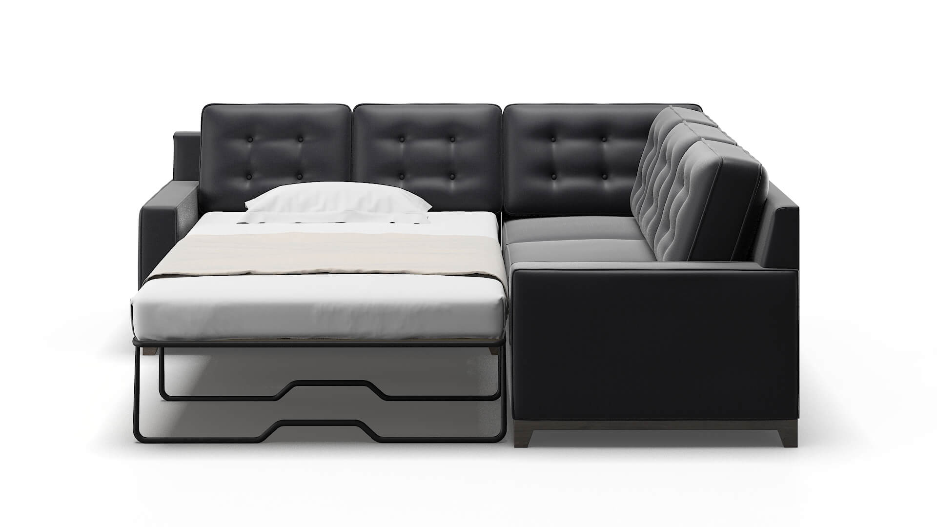 Alexandria Urban_d Eclipse Sectional Sleeper Espresso legs 1