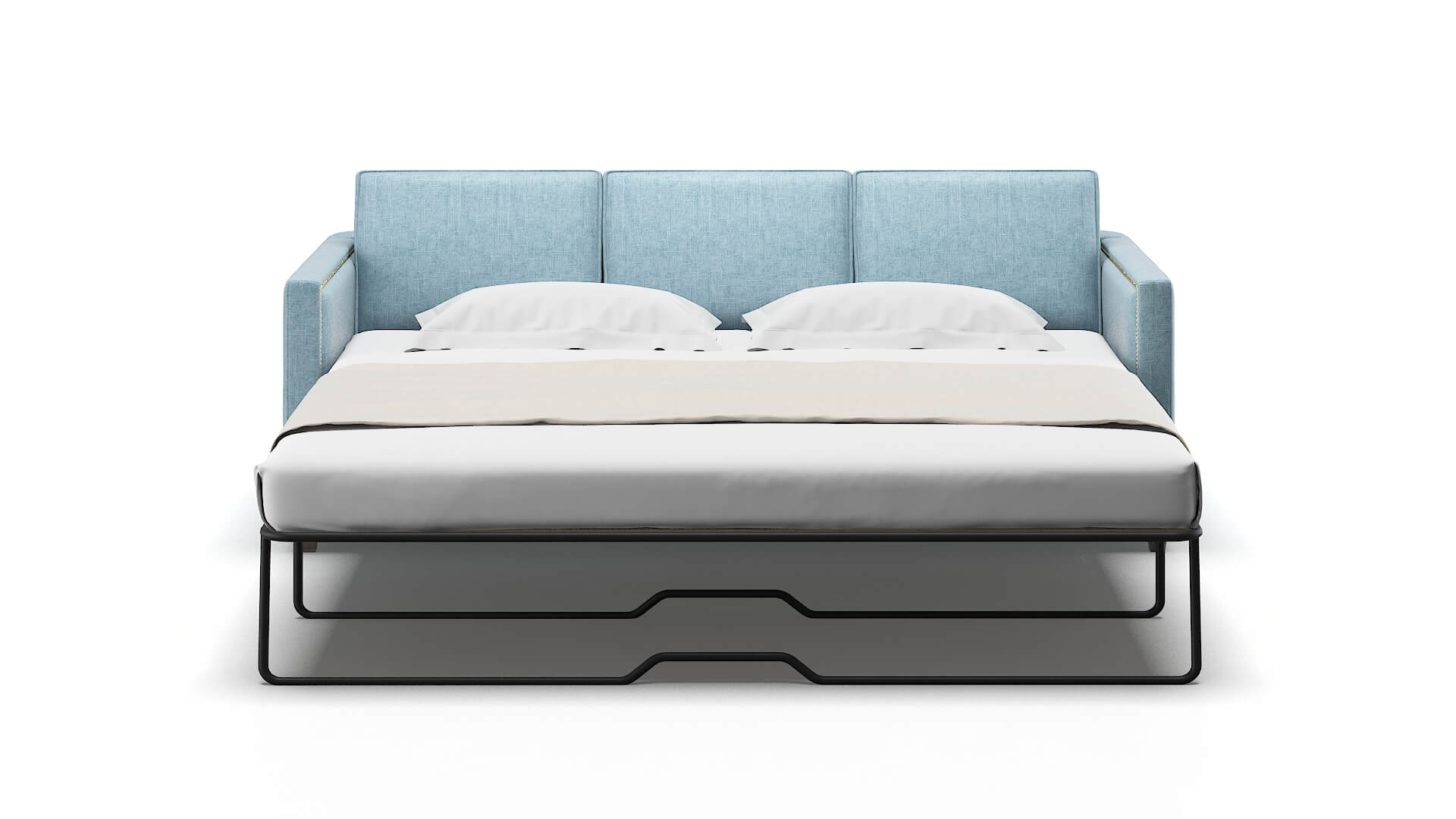 Alps Atlas Turquoise Sofa Sleeper Espresso legs 1